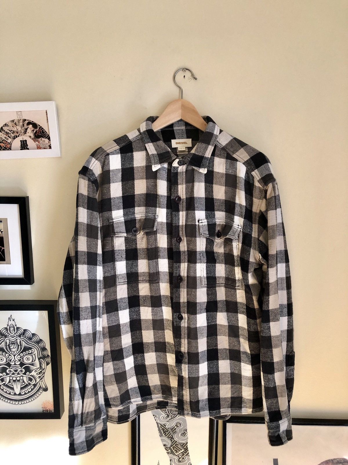 Diesel Diesel Los Angeles Checkered heavy Flannel shirt Size US L / EU 52-54 / 3 - 2 Thumbnail