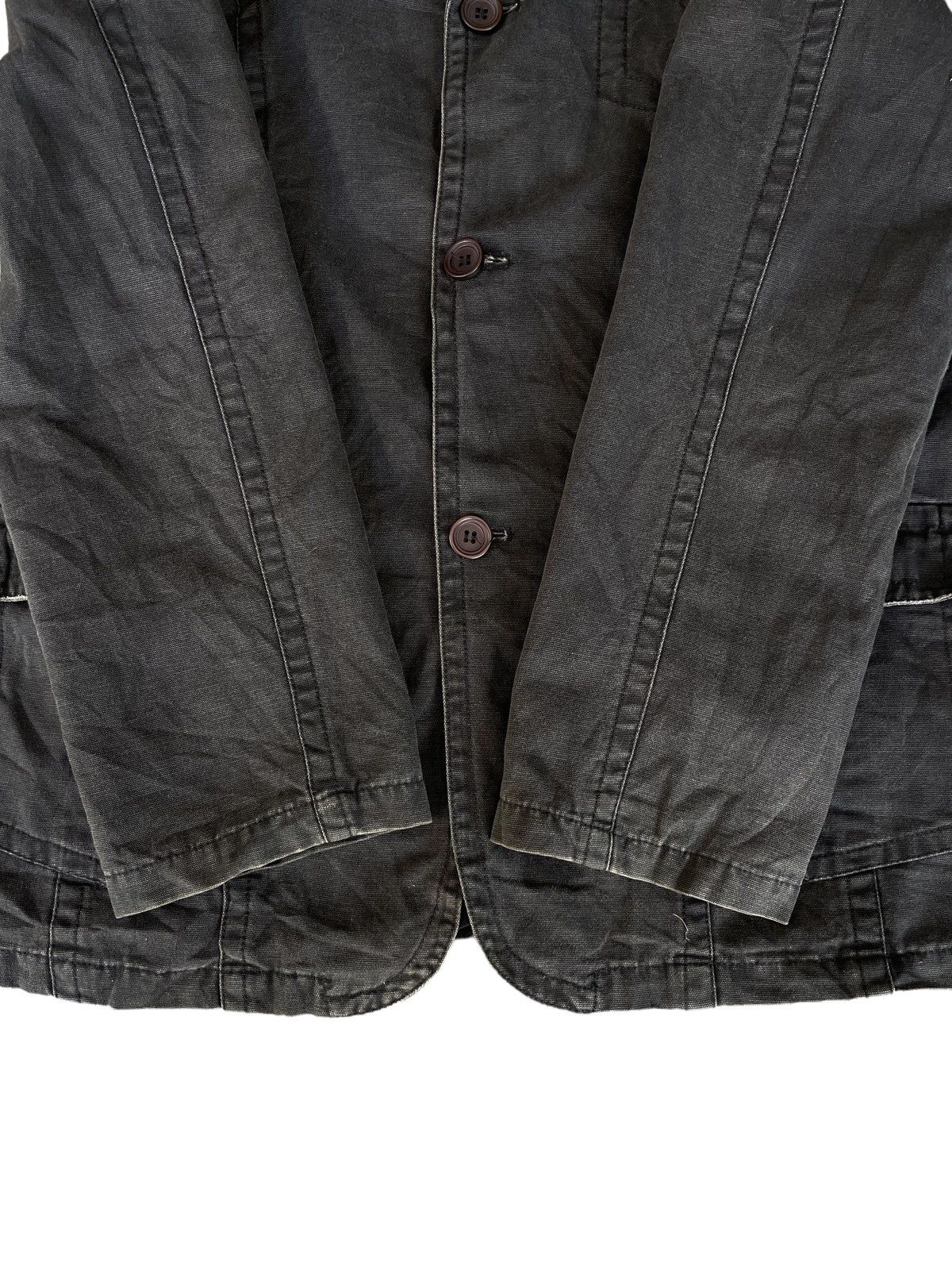 Japanese Brand Japanese Brand Grunge Style Grey Washed Frayed Chore Jacket Size US M / EU 48-50 / 2 - 7 Thumbnail