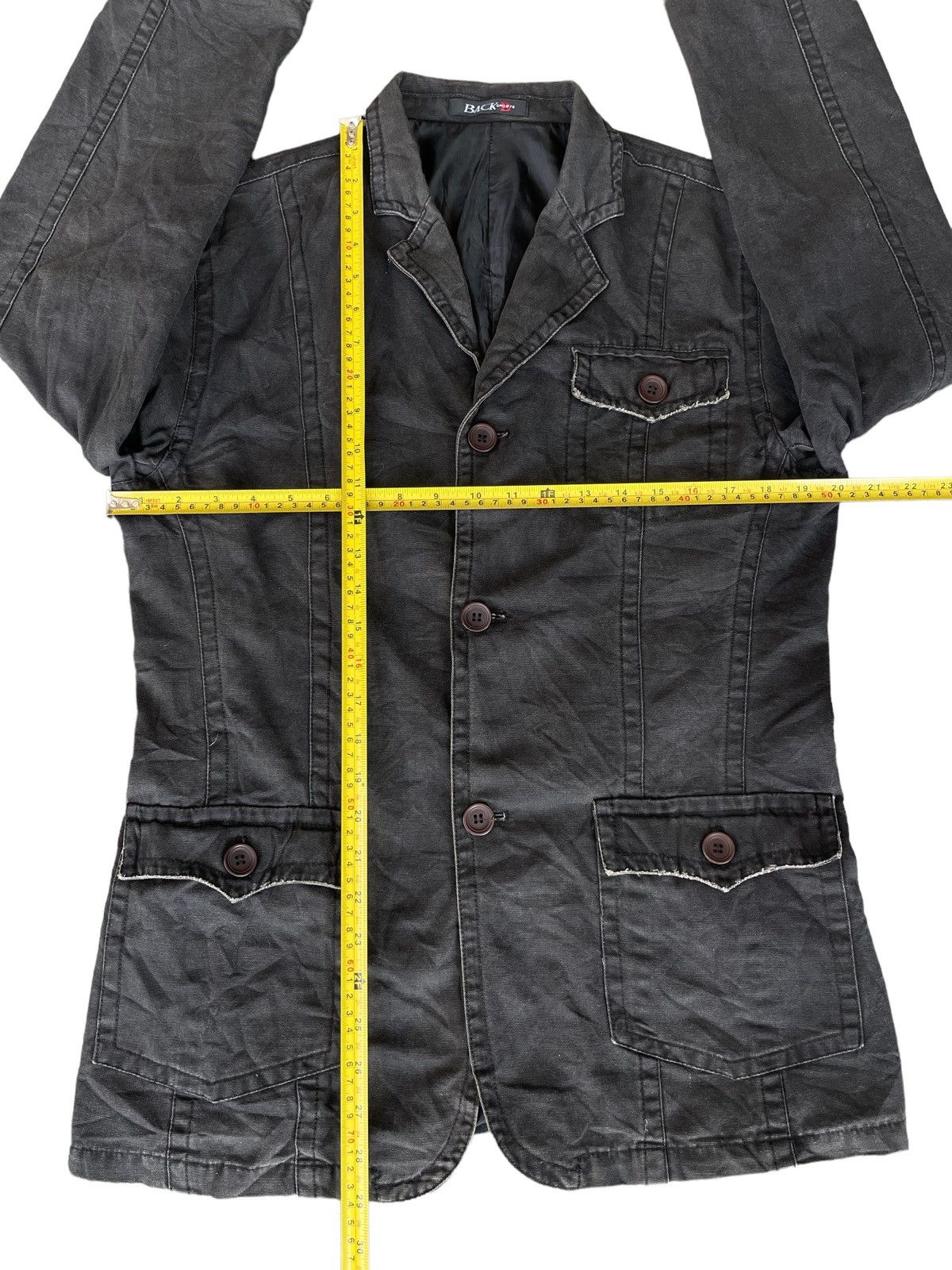 Japanese Brand Japanese Brand Grunge Style Grey Washed Frayed Chore Jacket Size US M / EU 48-50 / 2 - 12 Thumbnail