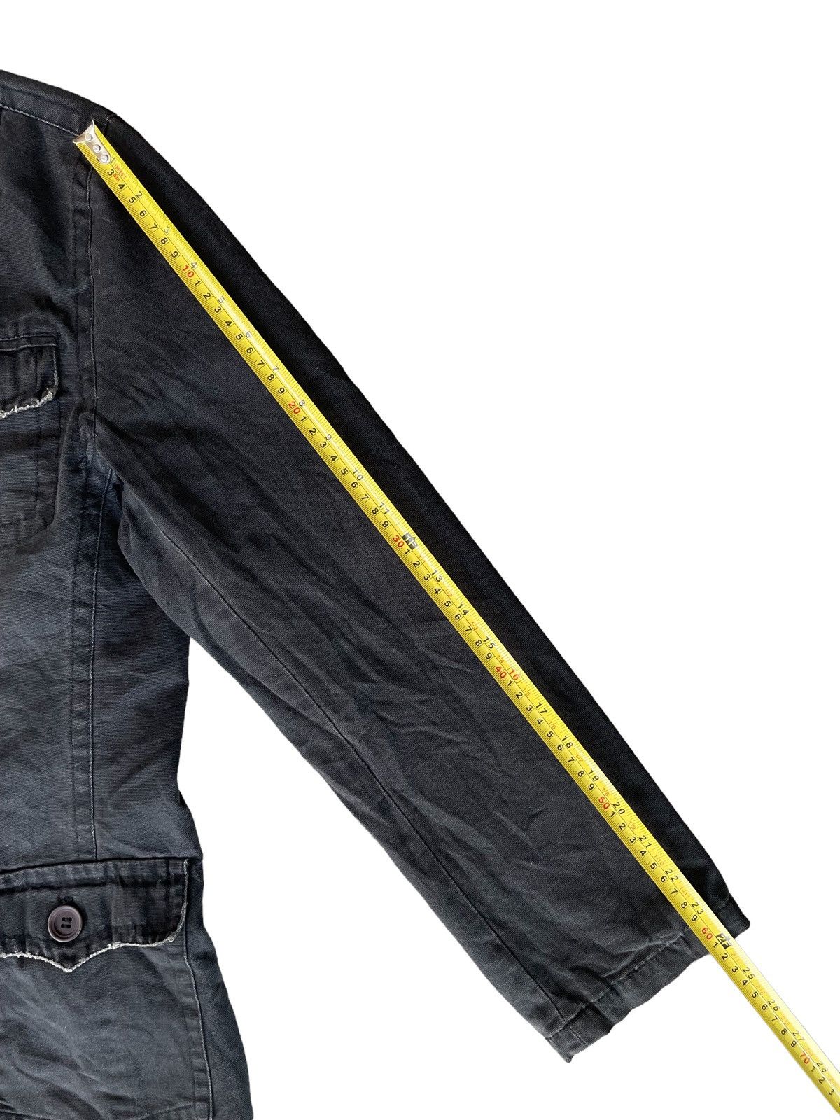 Japanese Brand Japanese Brand Grunge Style Grey Washed Frayed Chore Jacket Size US M / EU 48-50 / 2 - 13 Thumbnail