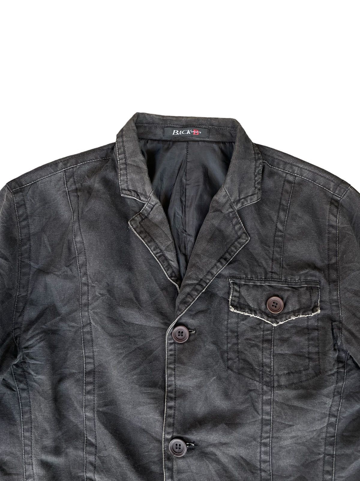 Japanese Brand Japanese Brand Grunge Style Grey Washed Frayed Chore Jacket Size US M / EU 48-50 / 2 - 3 Thumbnail