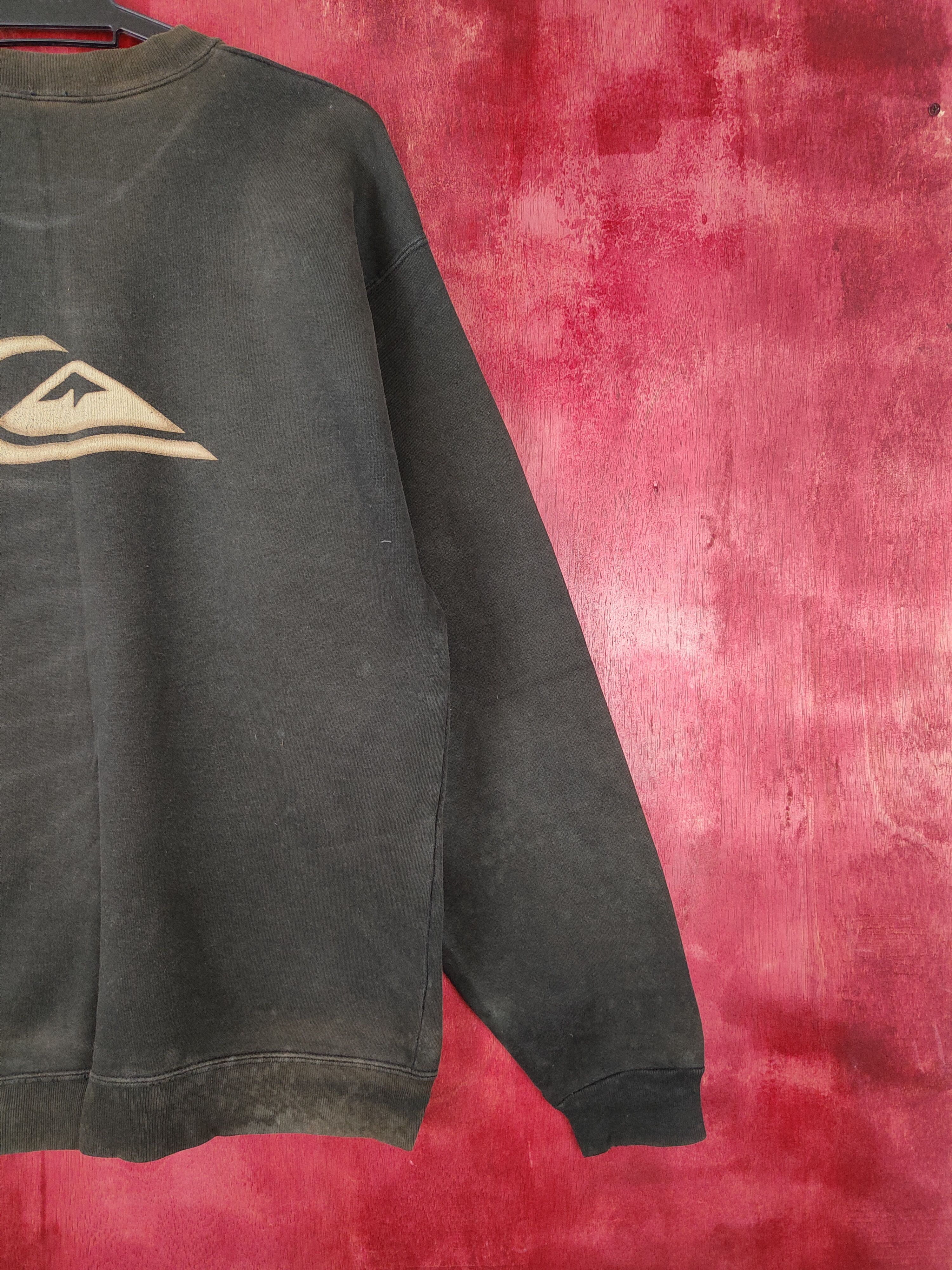 Quicksilver Quicksilver faded Black vintage Sweatshirt #5289 Size US M / EU 48-50 / 2 - 8 Thumbnail