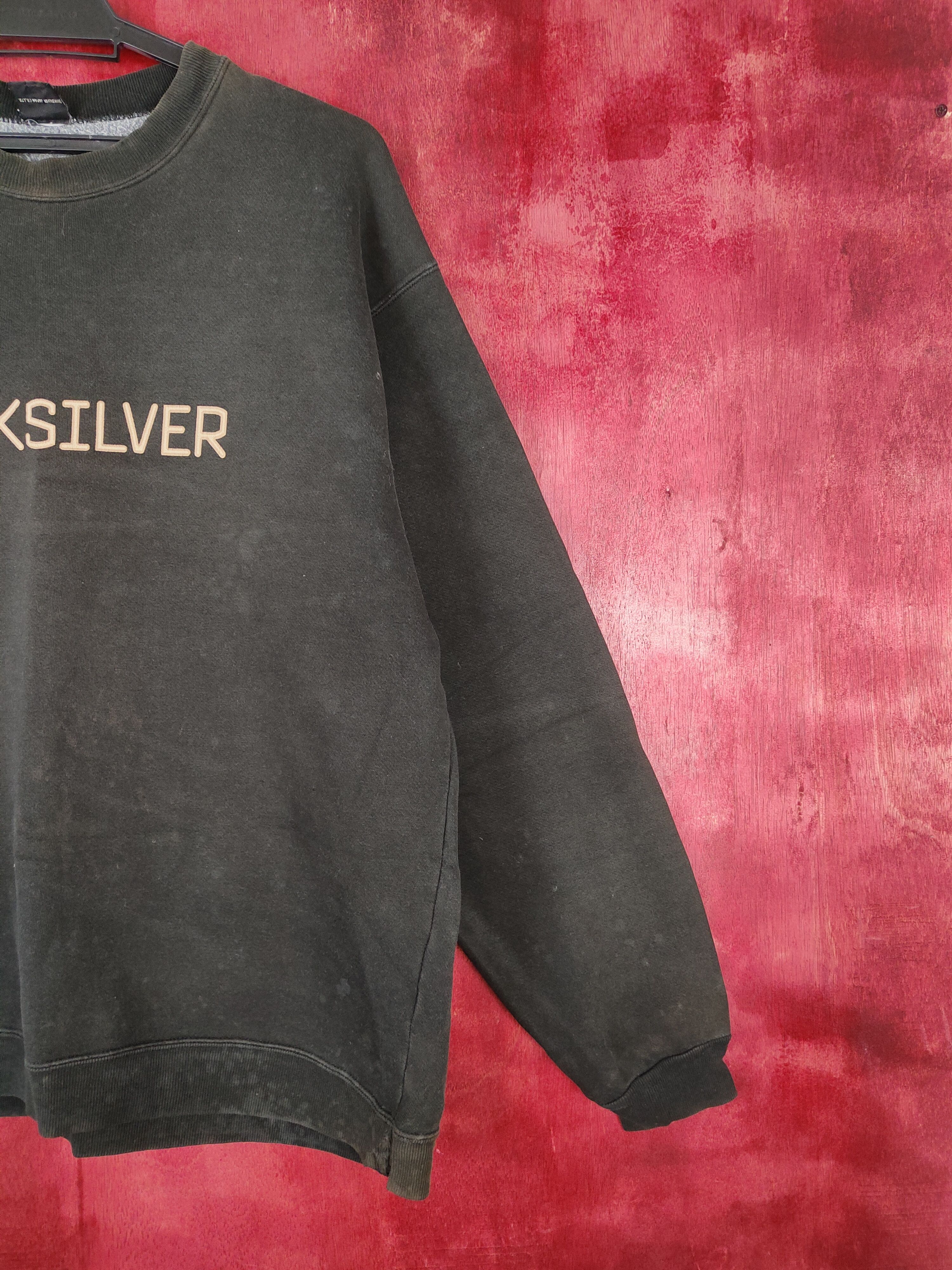 Quicksilver Quicksilver faded Black vintage Sweatshirt #5289 Size US M / EU 48-50 / 2 - 4 Thumbnail