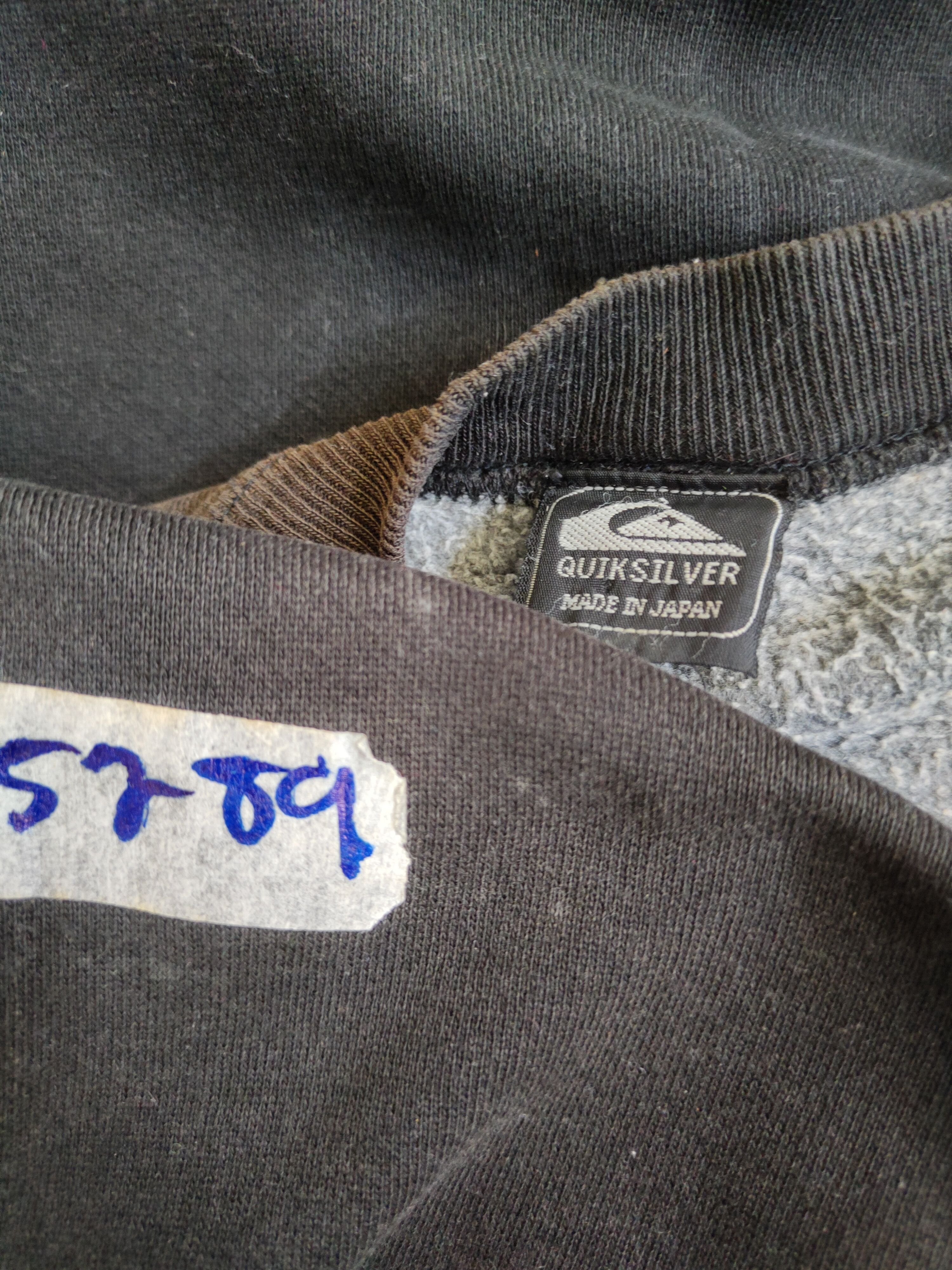 Quicksilver Quicksilver faded Black vintage Sweatshirt #5289 Size US M / EU 48-50 / 2 - 10 Thumbnail