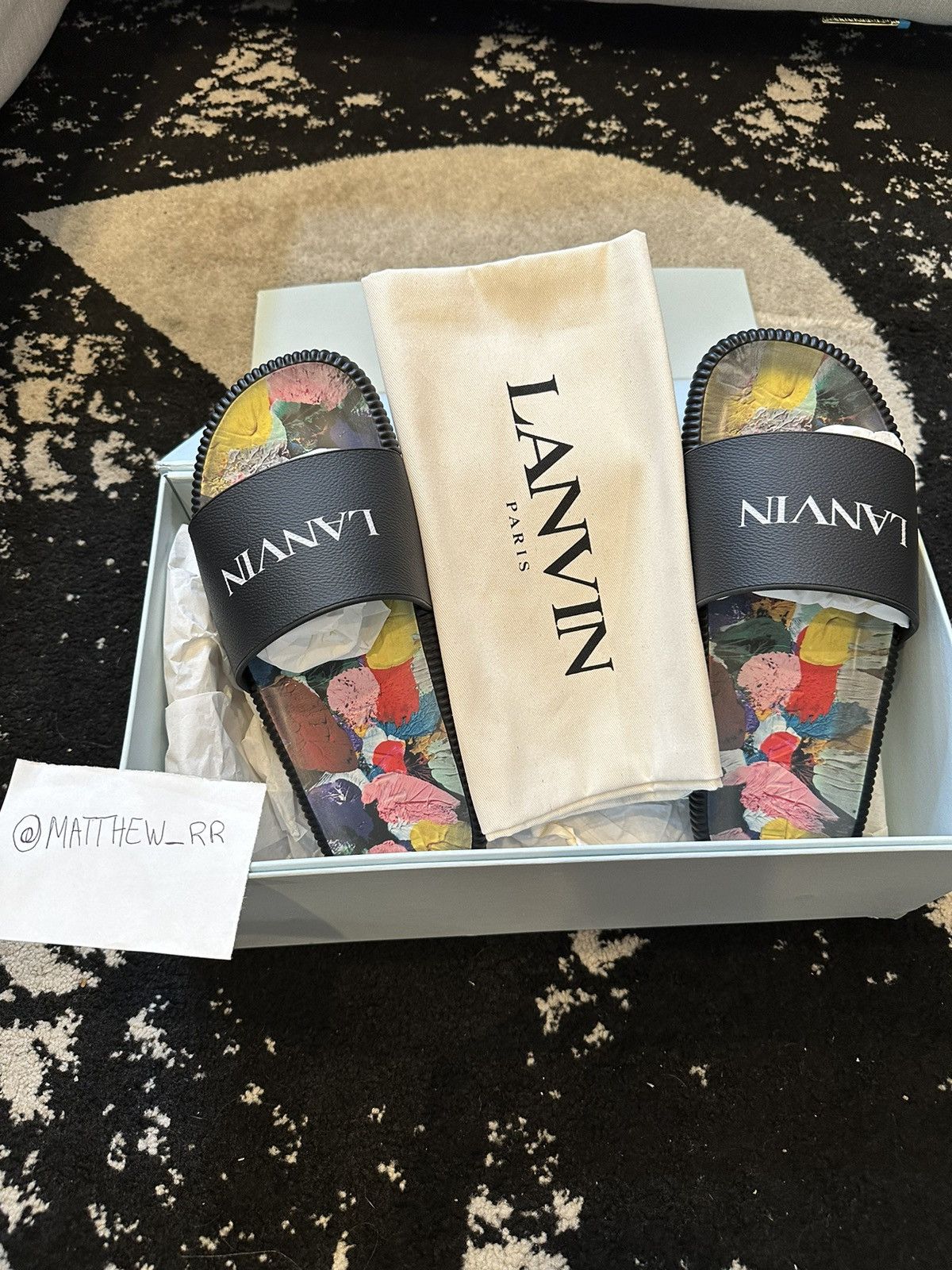 image of Gallery Dept. X Lanvin Arpège Slides, Men's (Size 8)