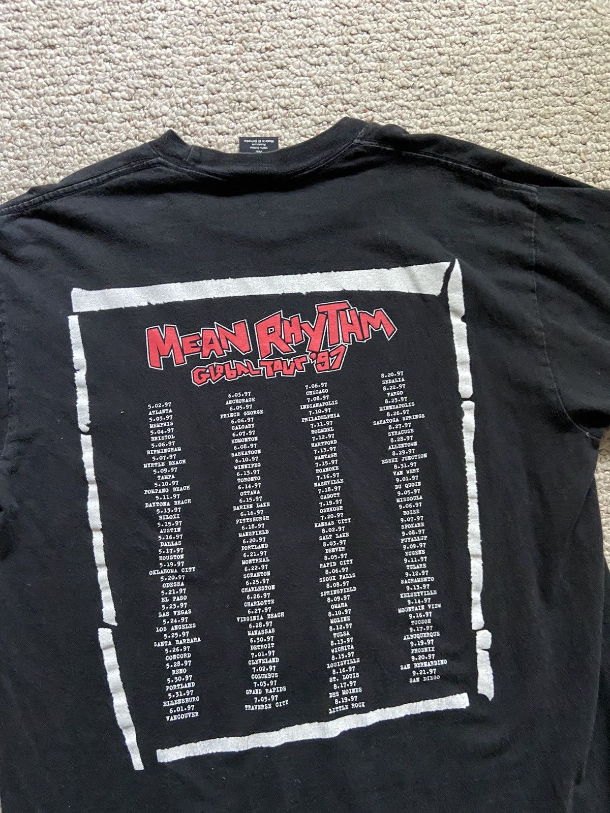 Giant × Vintage Vintage ZZ Top Mean Rhythm 1997 T Shirt Size US XL / EU 56 / 4 - 2 Thumbnail