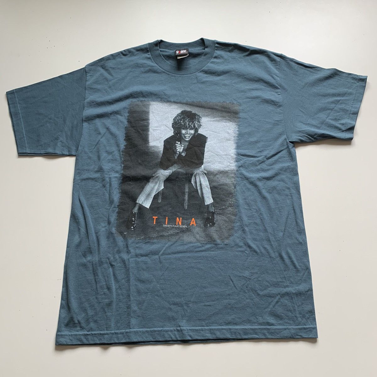 image of Band Tees x Rap Tees Vintage 90's Tina Turner Singer Musician T Shirt Y2K Graphic, Men's (Size XL)