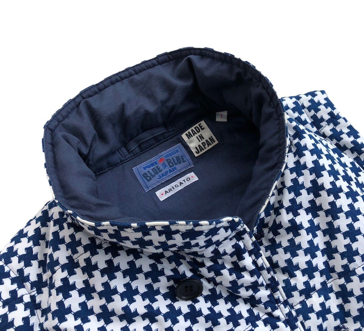 Japanese Brand Blue Blue Japan Pure Indigo Shawl Collar Puffer Vest Jacket Size S / US 4 / IT 40 - 7 Thumbnail