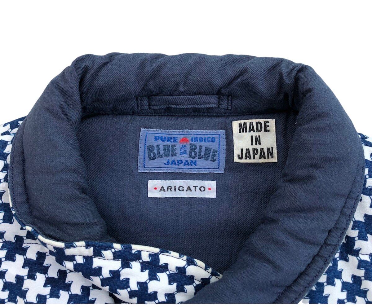 Japanese Brand Blue Blue Japan Pure Indigo Shawl Collar Puffer Vest Jacket Size S / US 4 / IT 40 - 6 Thumbnail