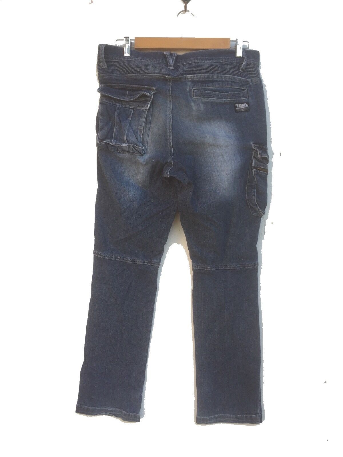 Japanese Brand RARE DISTRESSED DENIM RIDER JEANS NICE DESIGN Size US 34 / EU 50 - 4 Thumbnail