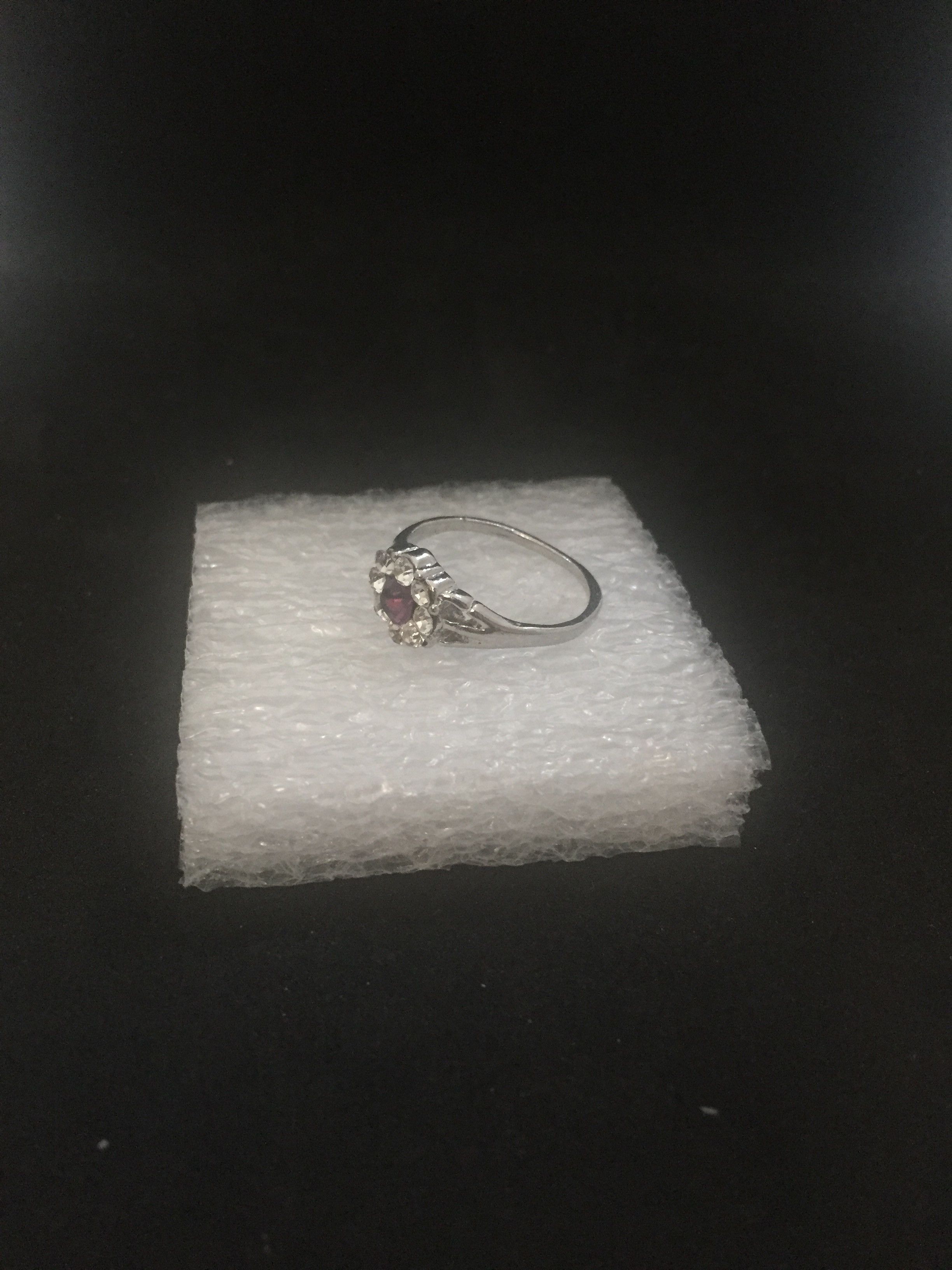 Jewelry Purple Cz Tibetan silver ring - Size 7 Size ONE SIZE - 2 Thumbnail