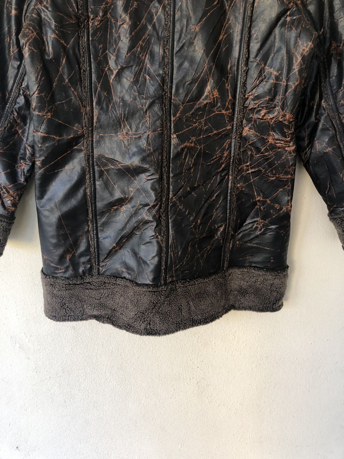 Japanese Brand Cest Chica Bleu Avant Garde Leather Jacket Size US M / EU 48-50 / 2 - 9 Thumbnail