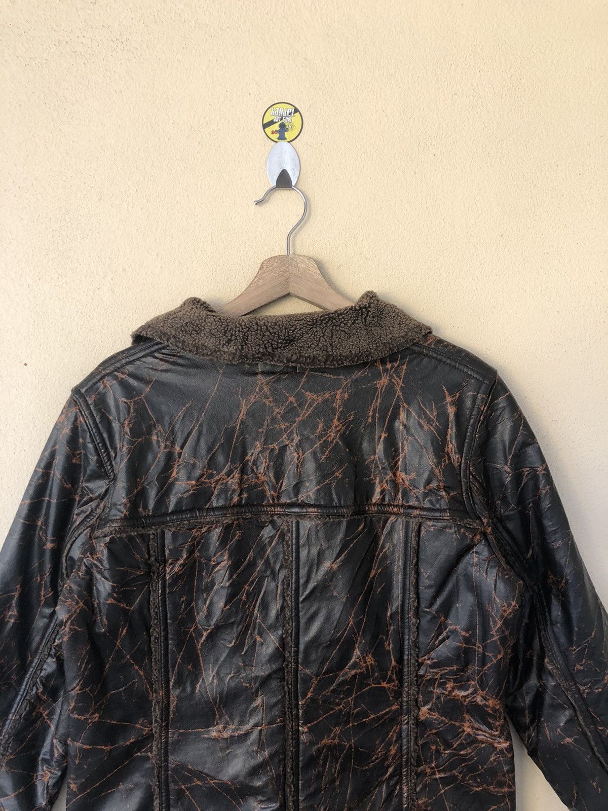 Japanese Brand Cest Chica Bleu Avant Garde Leather Jacket Size US M / EU 48-50 / 2 - 4 Thumbnail