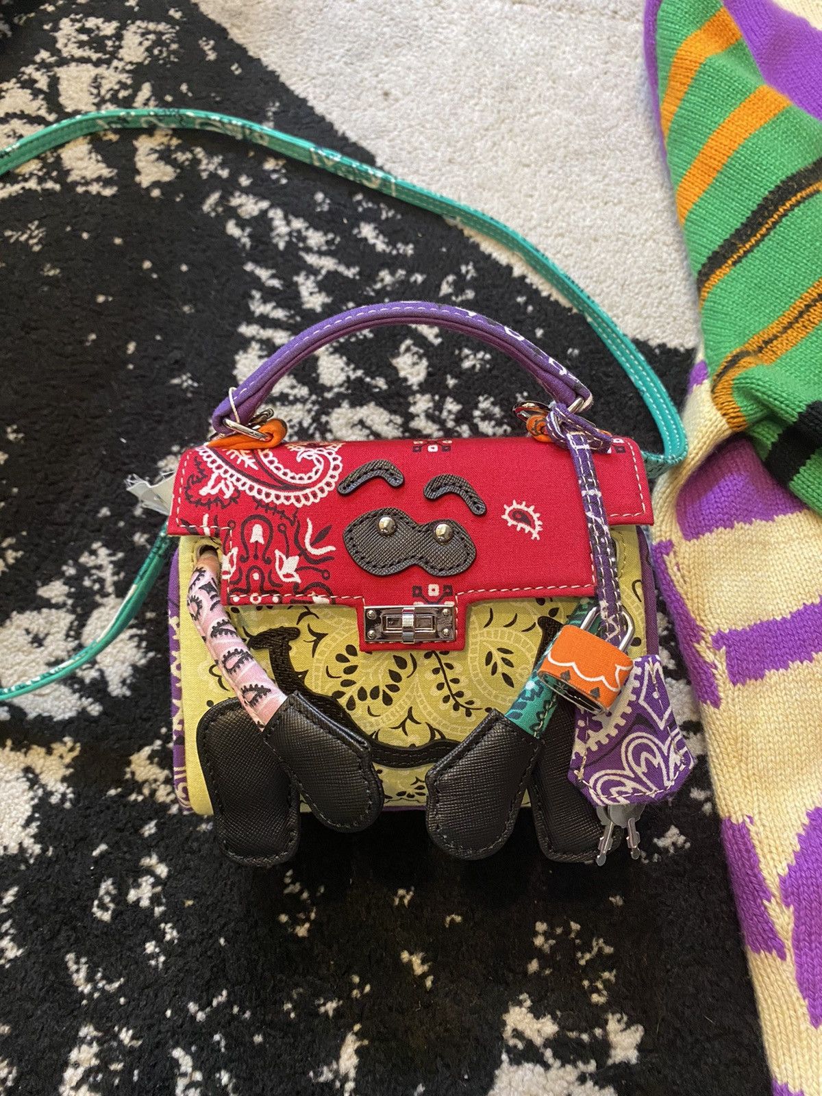 image of Readymade Monster Bag Multi Colored Bandana, Men's