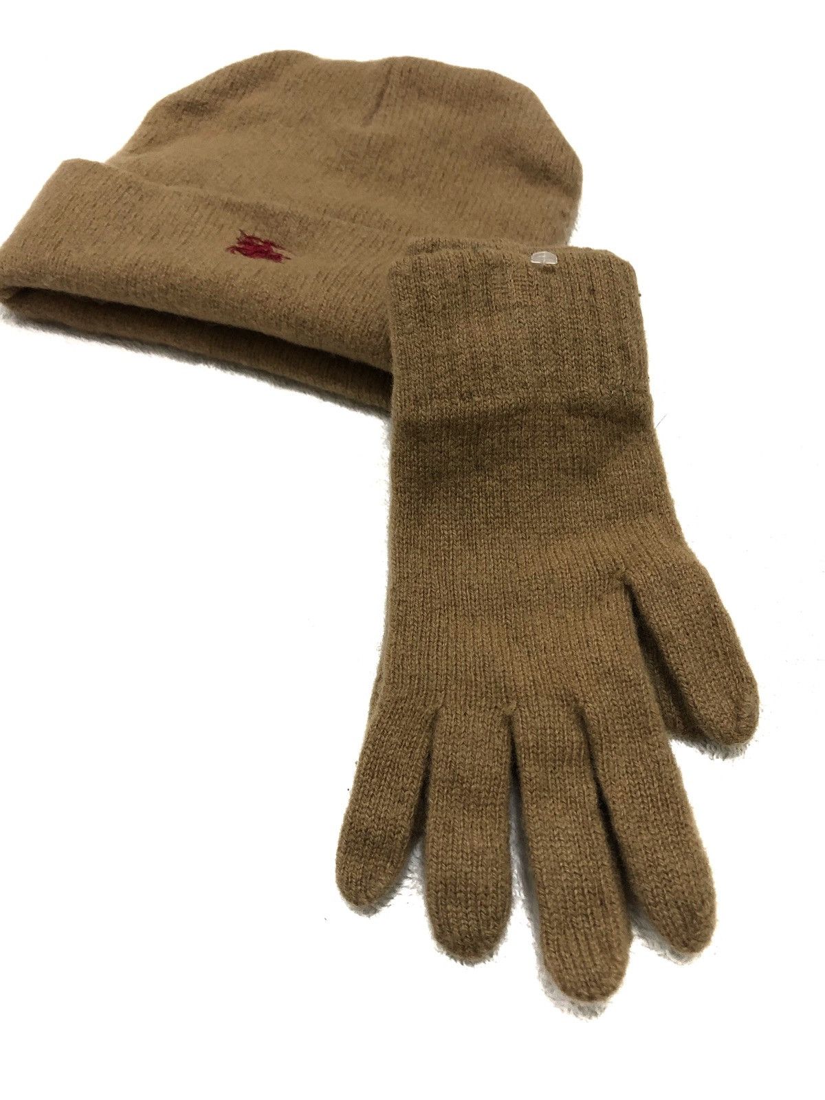 Burberry Burberrys Lambswool Beanie Glove Set Children Size ONE SIZE - 5 Thumbnail