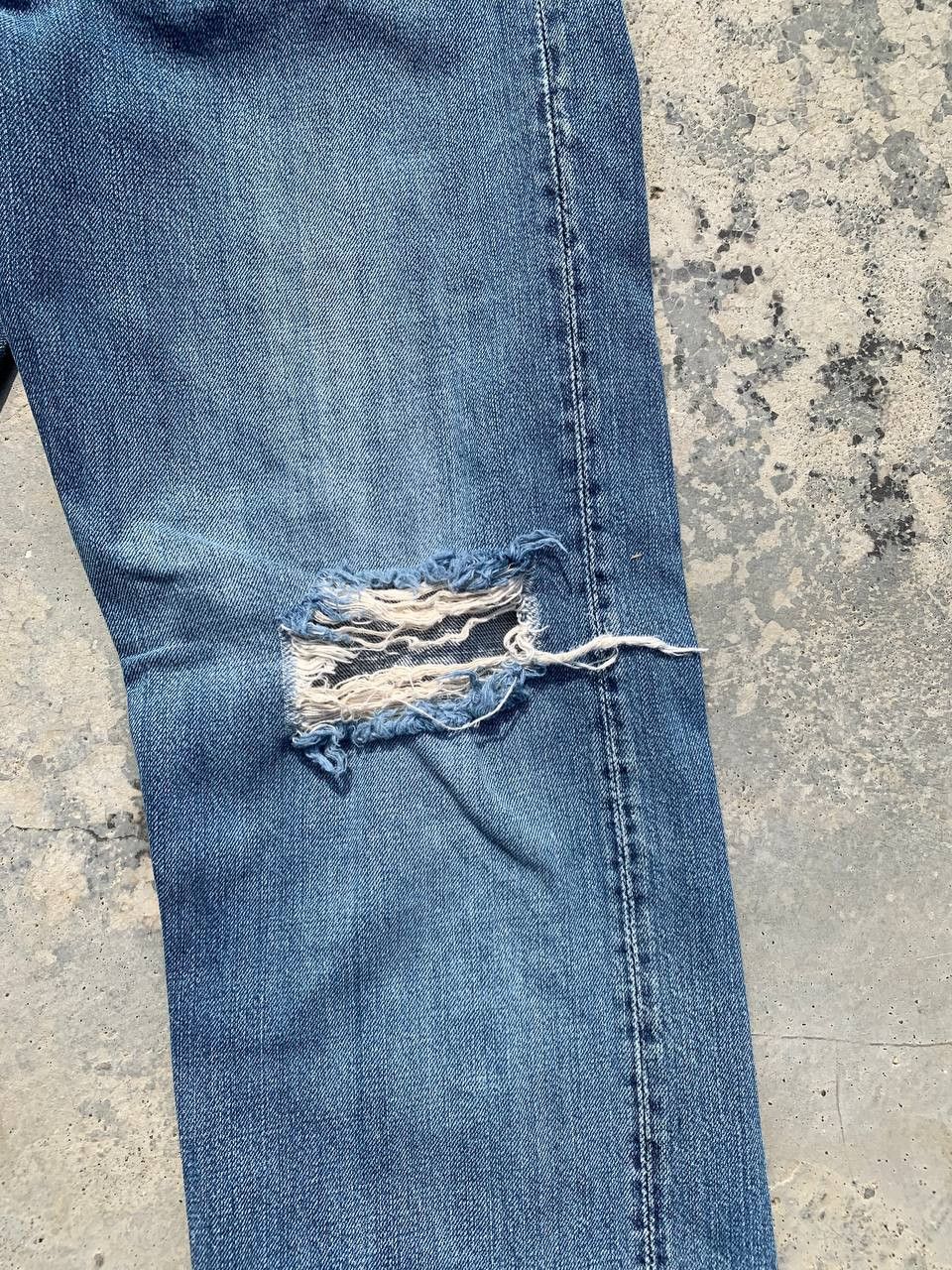 The Real McCoy's Vintage Joe McCoy Selvedge Distressed Denim Size US 28 / EU 44 - 5 Thumbnail