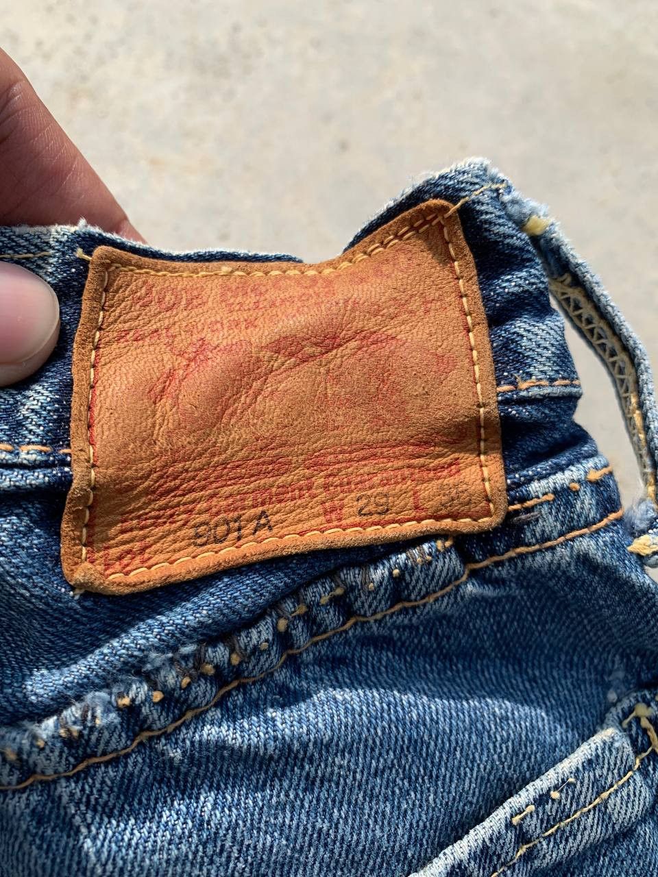 The Real McCoy's Vintage Joe McCoy Selvedge Distressed Denim Size US 28 / EU 44 - 15 Thumbnail