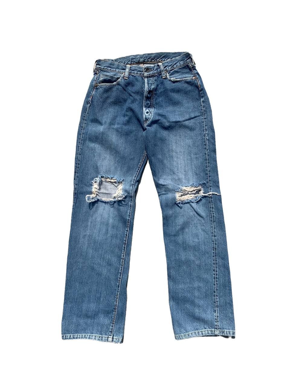 The Real McCoy's Vintage Joe McCoy Selvedge Distressed Denim Size US 28 / EU 44 - 1 Thumbnail
