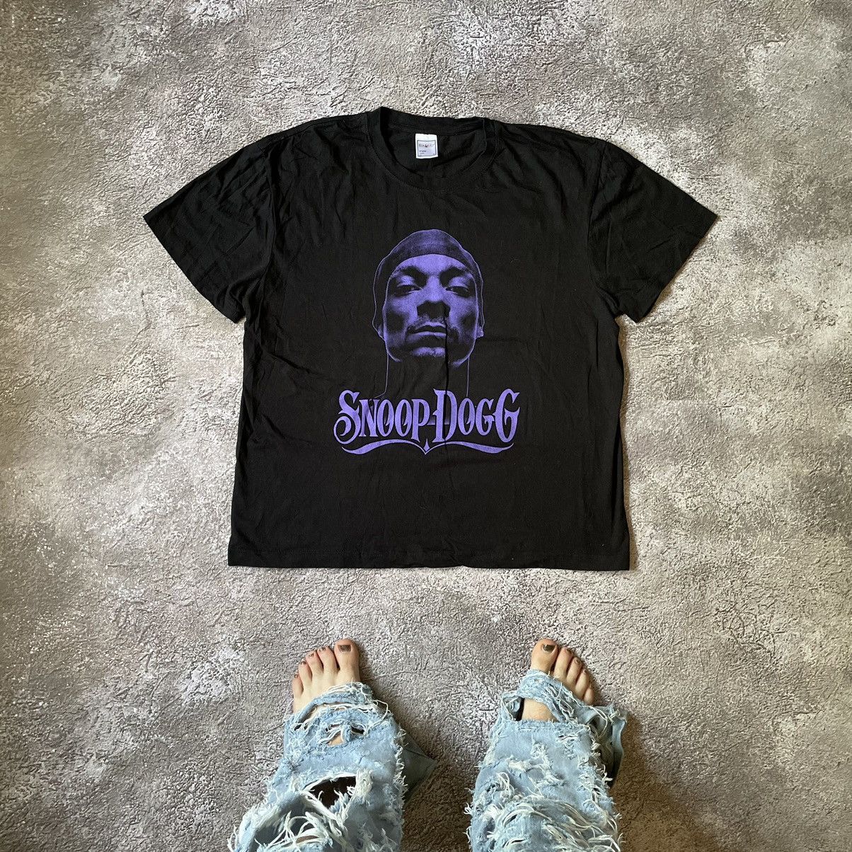 Vintage Vintage Y2K Snoop Dogg Graphic Tee Faded Black Oversized XL Size US XL / EU 56 / 4 - 1 Thumbnail