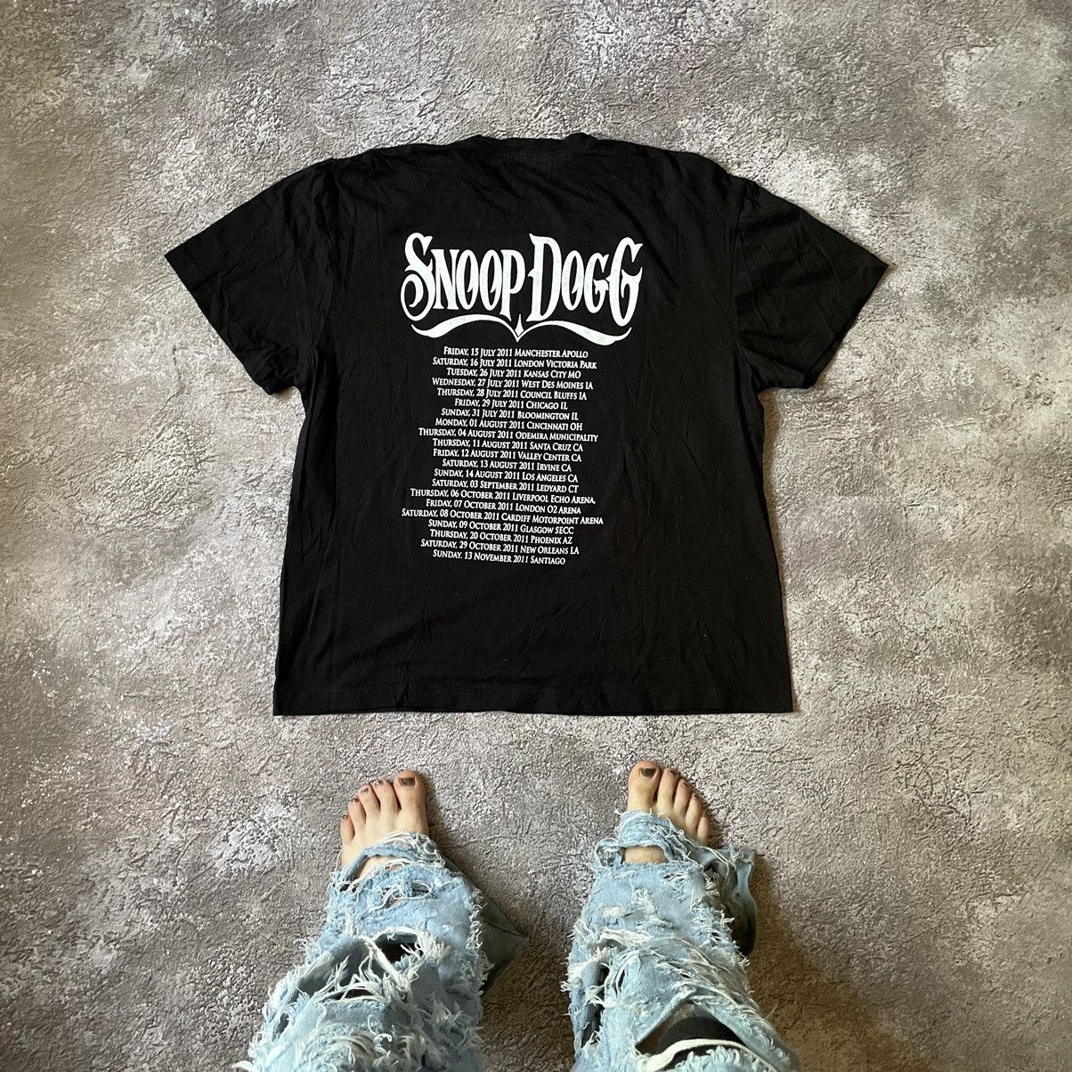 Vintage Vintage Y2K Snoop Dogg Graphic Tee Faded Black Oversized XL Size US XL / EU 56 / 4 - 6 Thumbnail