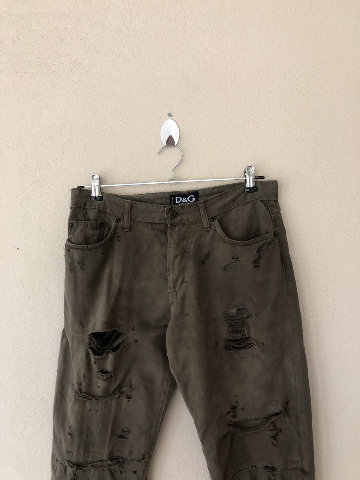 Dolce & Gabbana Dolce&Gabbana Disstressed Cropped Pant Size US 32 / EU 48 - 3 Thumbnail