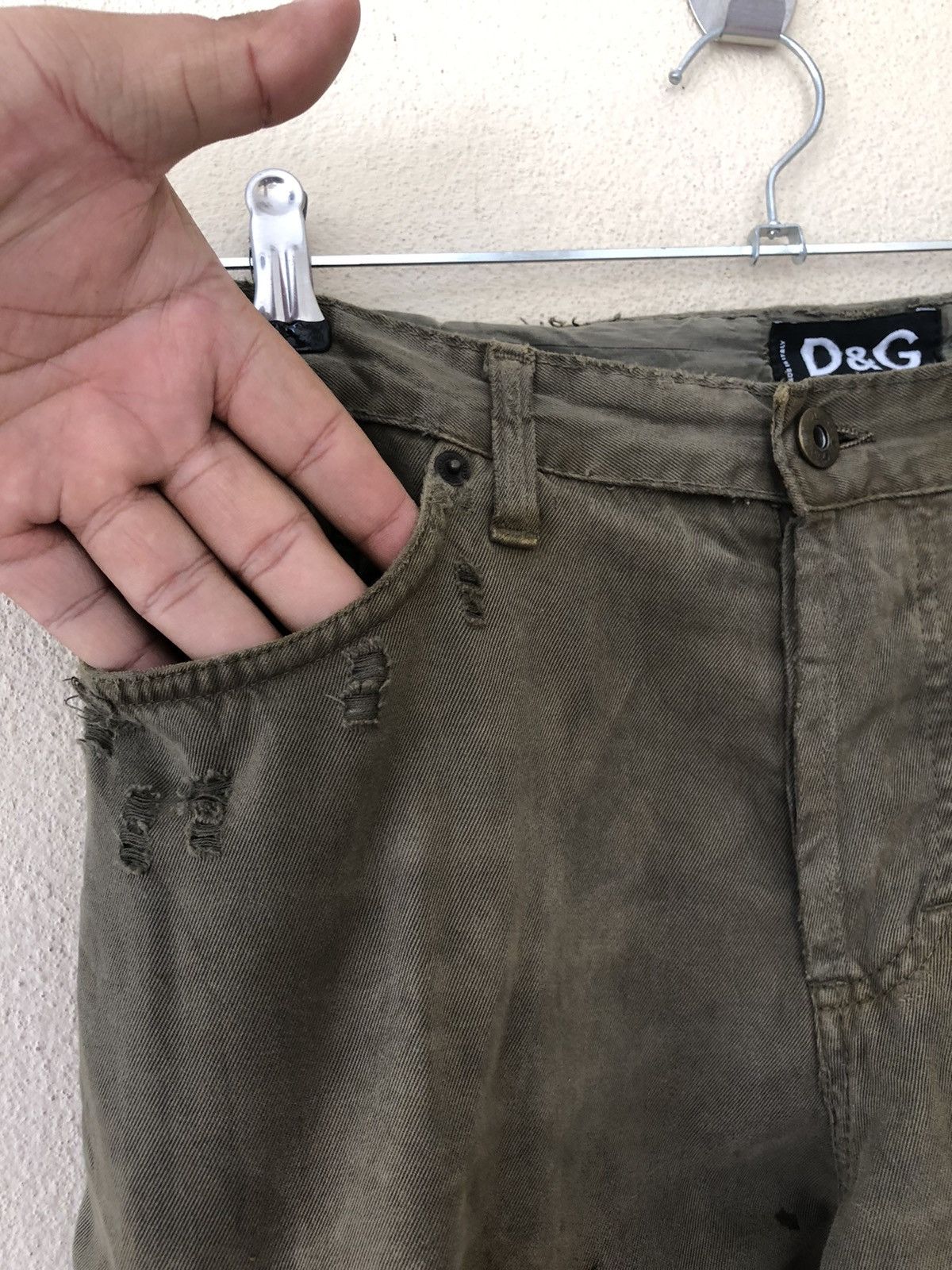Dolce & Gabbana Dolce&Gabbana Disstressed Cropped Pant Size US 32 / EU 48 - 11 Thumbnail