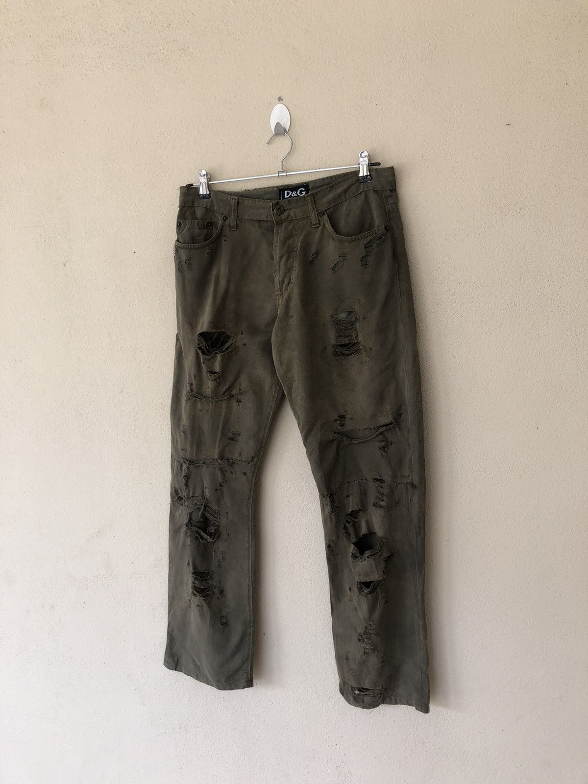 Dolce & Gabbana Dolce&Gabbana Disstressed Cropped Pant Size US 32 / EU 48 - 2 Thumbnail