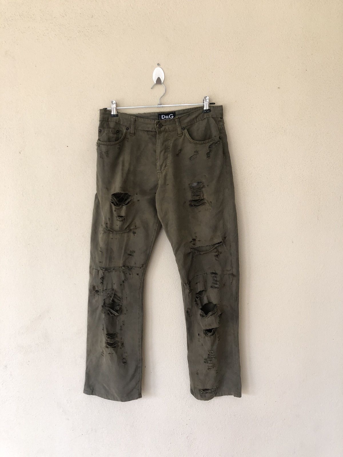 Dolce & Gabbana Dolce&Gabbana Disstressed Cropped Pant Size US 32 / EU 48 - 1 Thumbnail