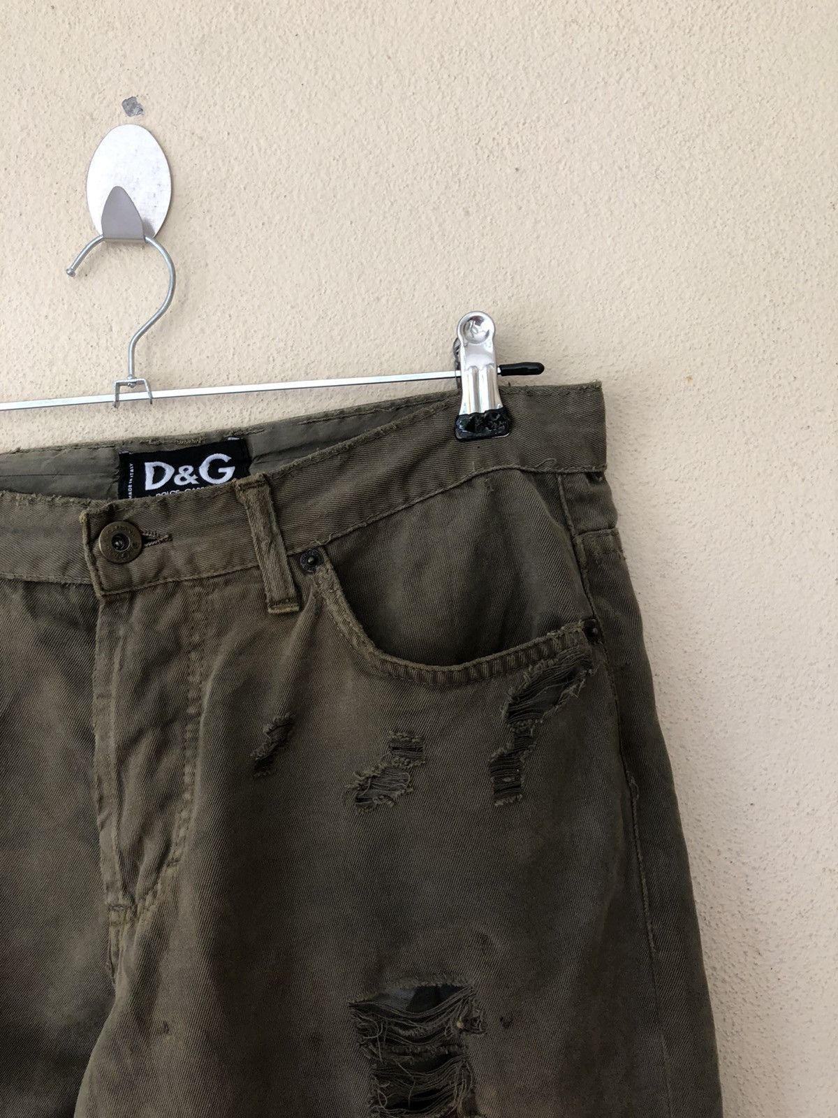 Dolce & Gabbana Dolce&Gabbana Disstressed Cropped Pant Size US 32 / EU 48 - 8 Thumbnail