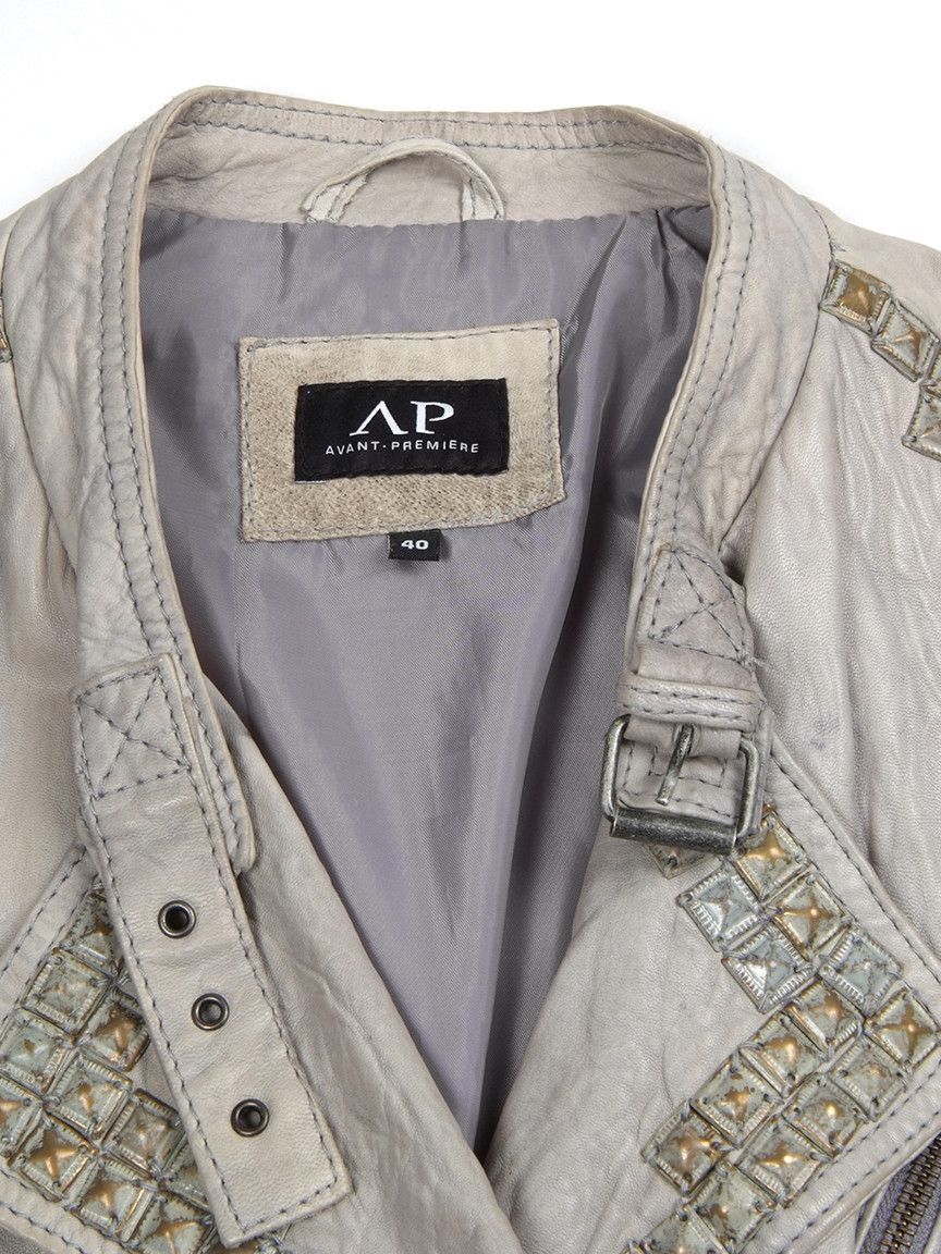 Other Avant Premier Leather Biker Jacket Size M / US 6-8 / IT 42-44 - 5 Thumbnail