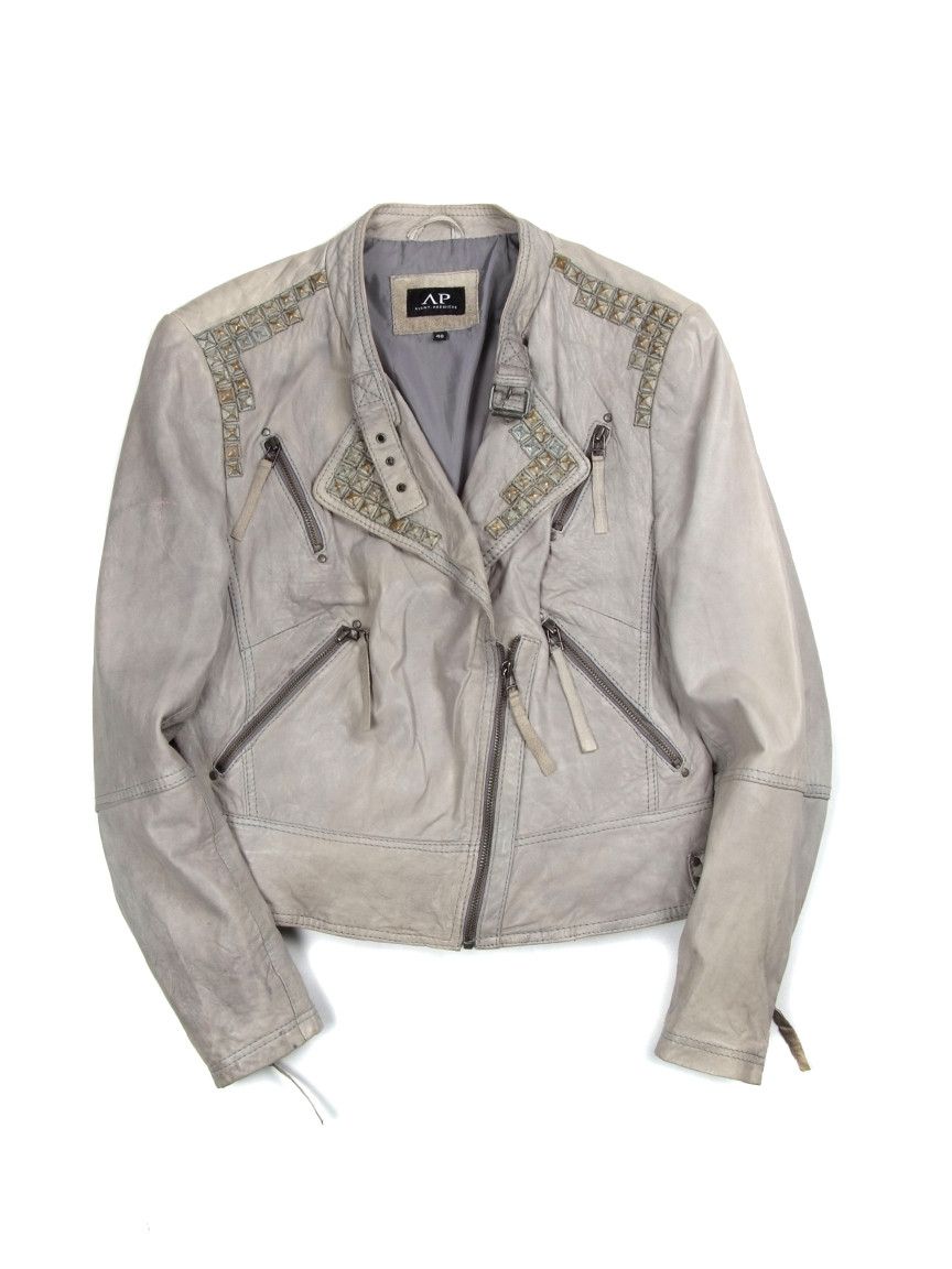 Other Avant Premier Leather Biker Jacket Size M / US 6-8 / IT 42-44 - 1 Thumbnail