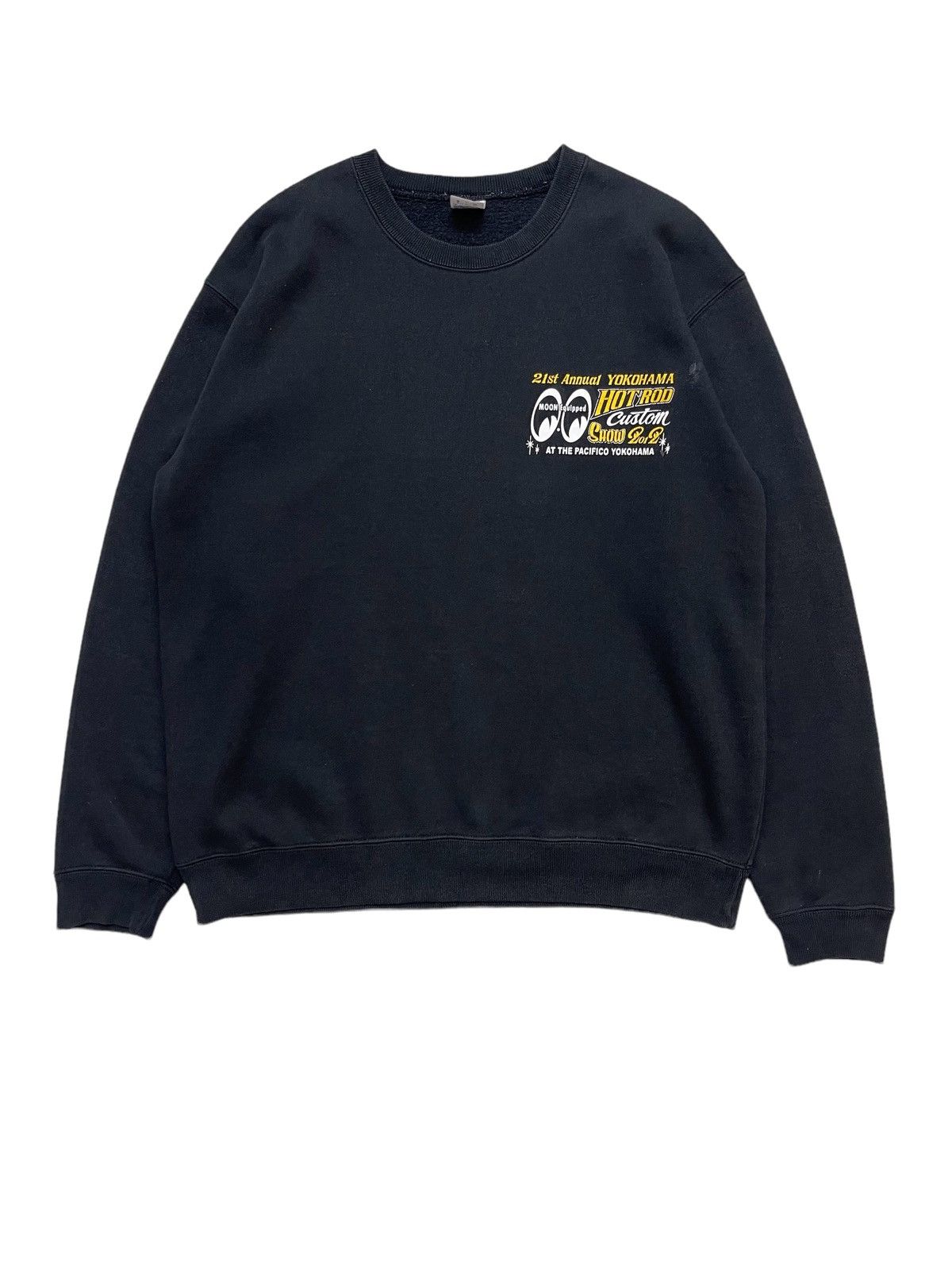 Japanese Brand Vintage Mooneyes Custom show Sunfaded Sweatshirt Size US L / EU 52-54 / 3 - 3 Thumbnail