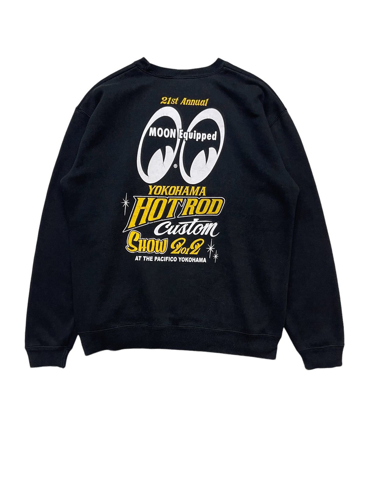Japanese Brand Vintage Mooneyes Custom show Sunfaded Sweatshirt Size US L / EU 52-54 / 3 - 1 Thumbnail
