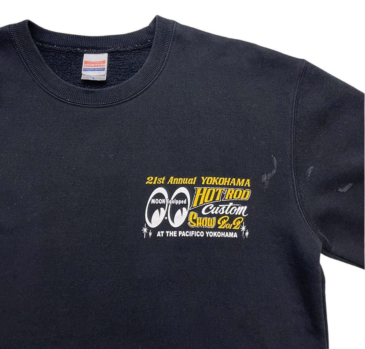 Japanese Brand Vintage Mooneyes Custom show Sunfaded Sweatshirt Size US L / EU 52-54 / 3 - 7 Thumbnail