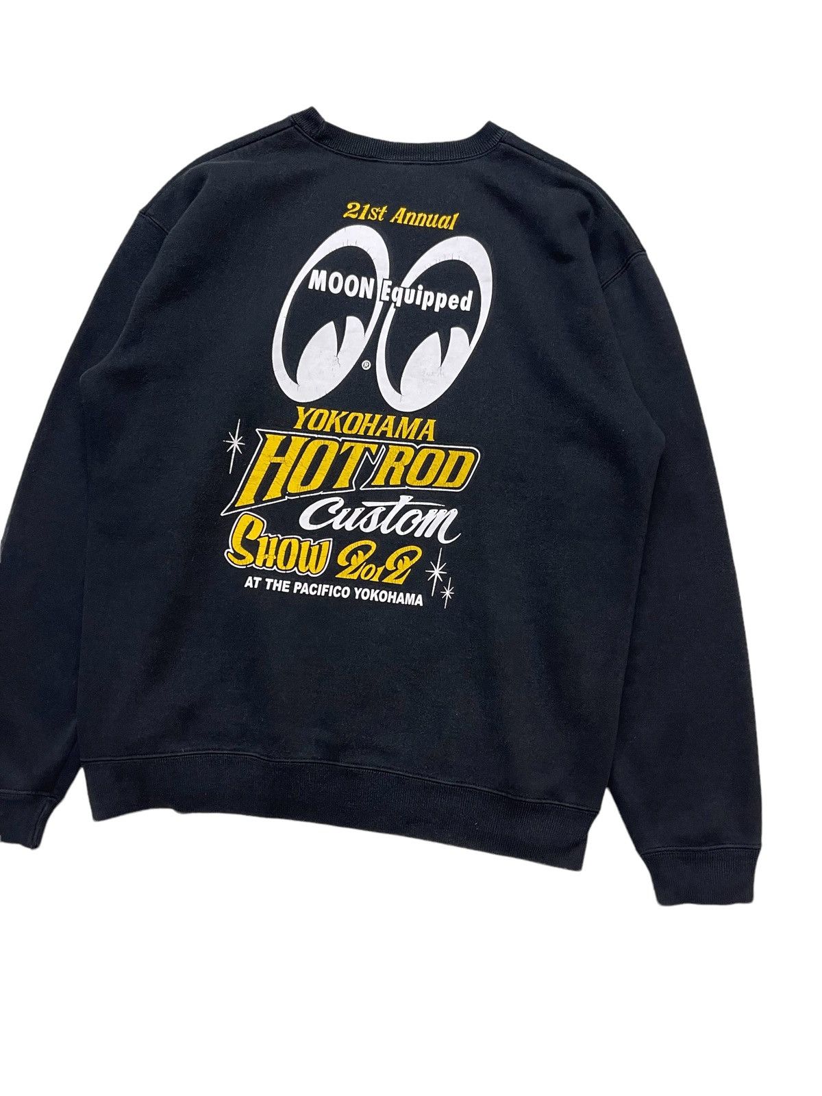 Japanese Brand Vintage Mooneyes Custom show Sunfaded Sweatshirt Size US L / EU 52-54 / 3 - 4 Thumbnail