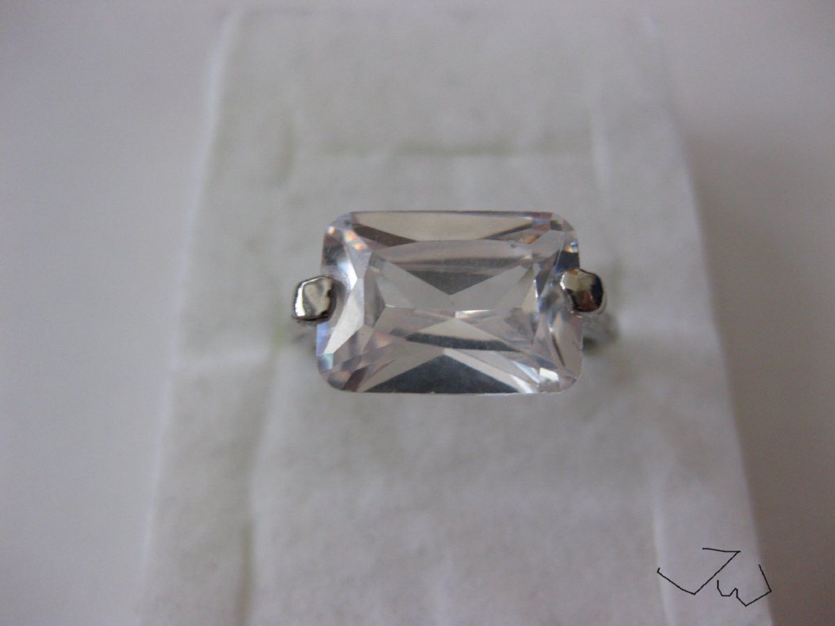 Jewelry Clear CZ Ring - Size 9.5 Size ONE SIZE - 1 Thumbnail
