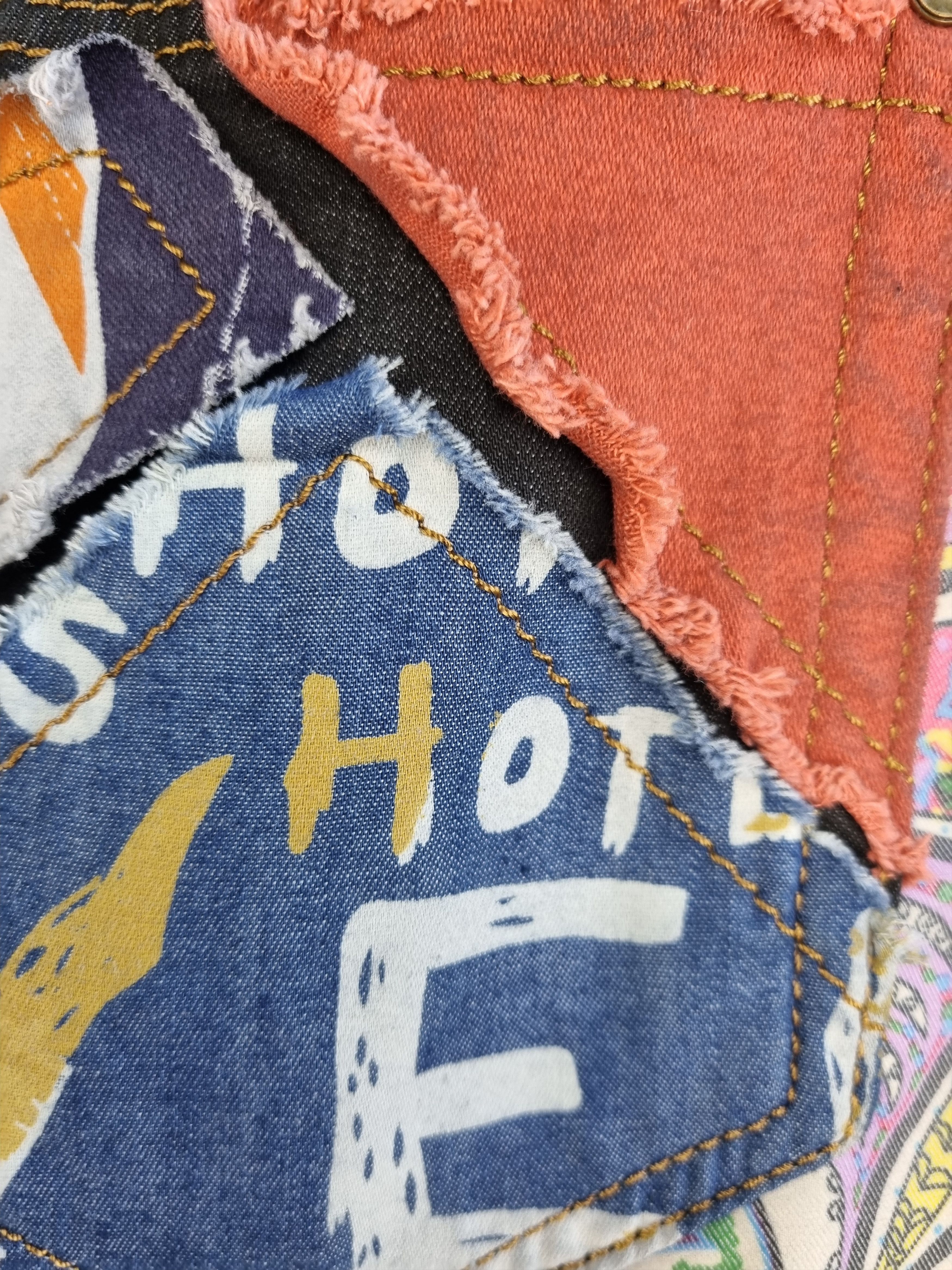 Japanese Brand Rare Biepa Patch Work reconstructed jeans Size US 36 / EU 52 - 11 Thumbnail