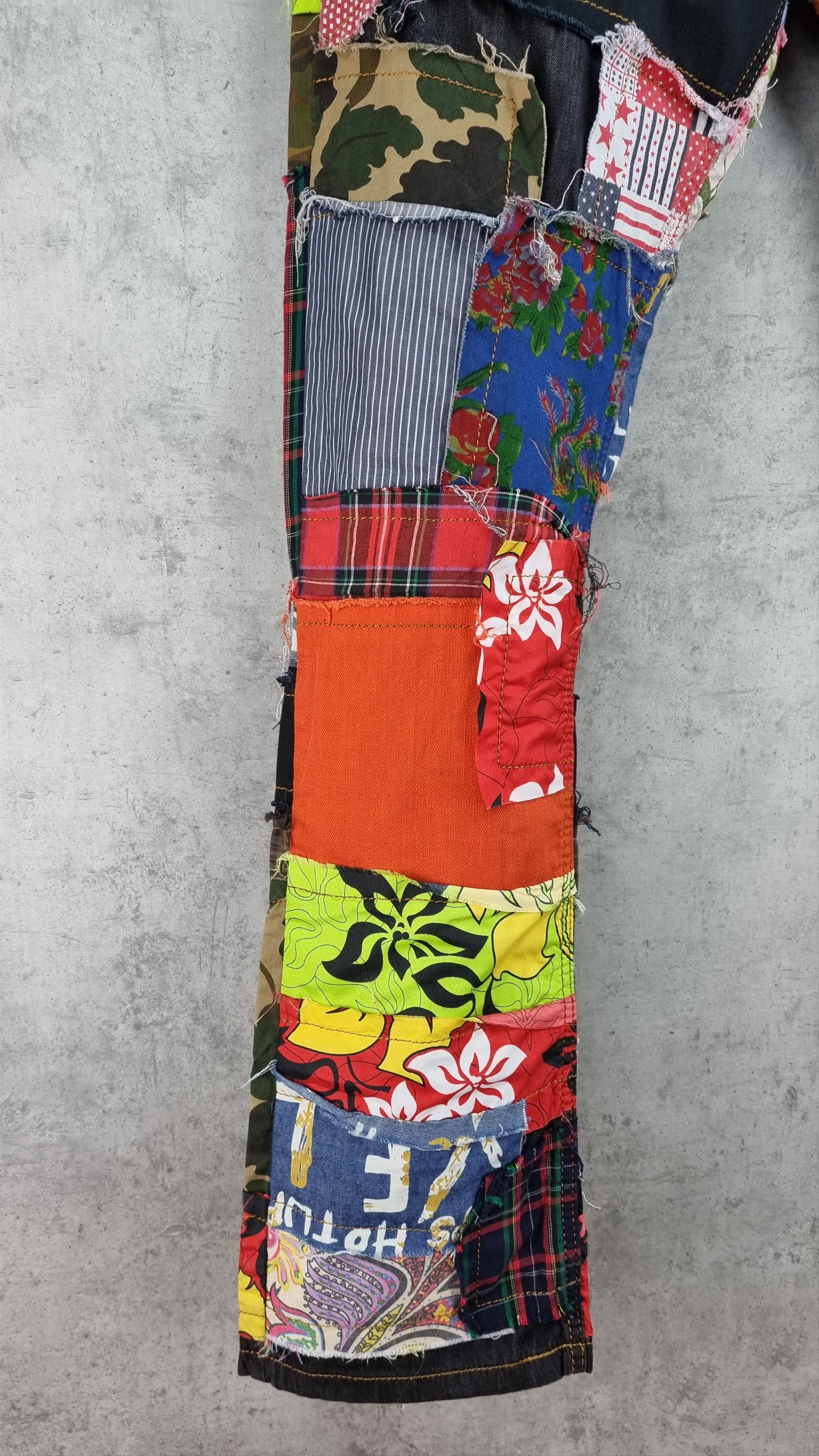 Japanese Brand Rare Biepa Patch Work reconstructed jeans Size US 36 / EU 52 - 8 Thumbnail