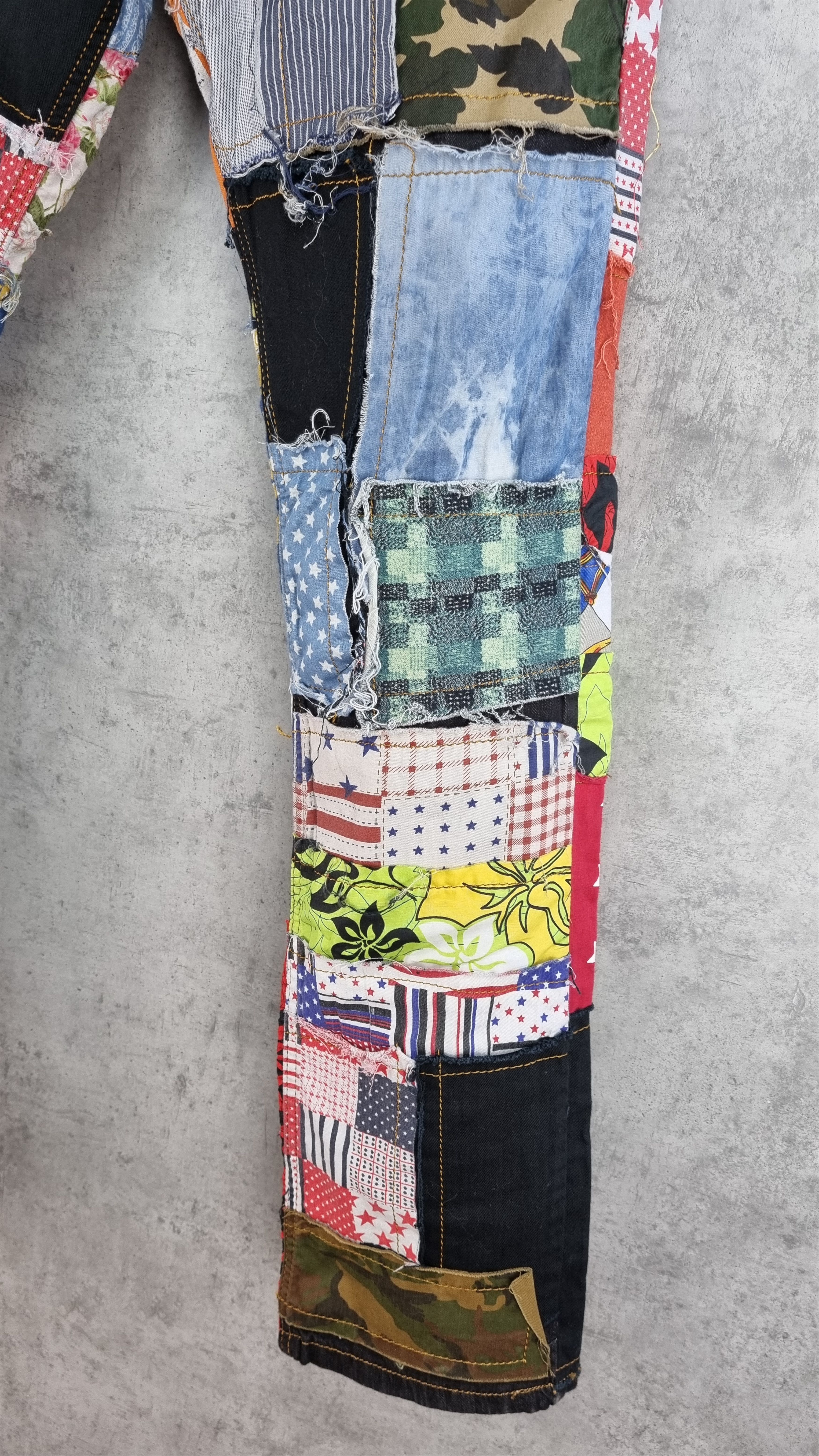 Japanese Brand Rare Biepa Patch Work reconstructed jeans Size US 36 / EU 52 - 9 Thumbnail