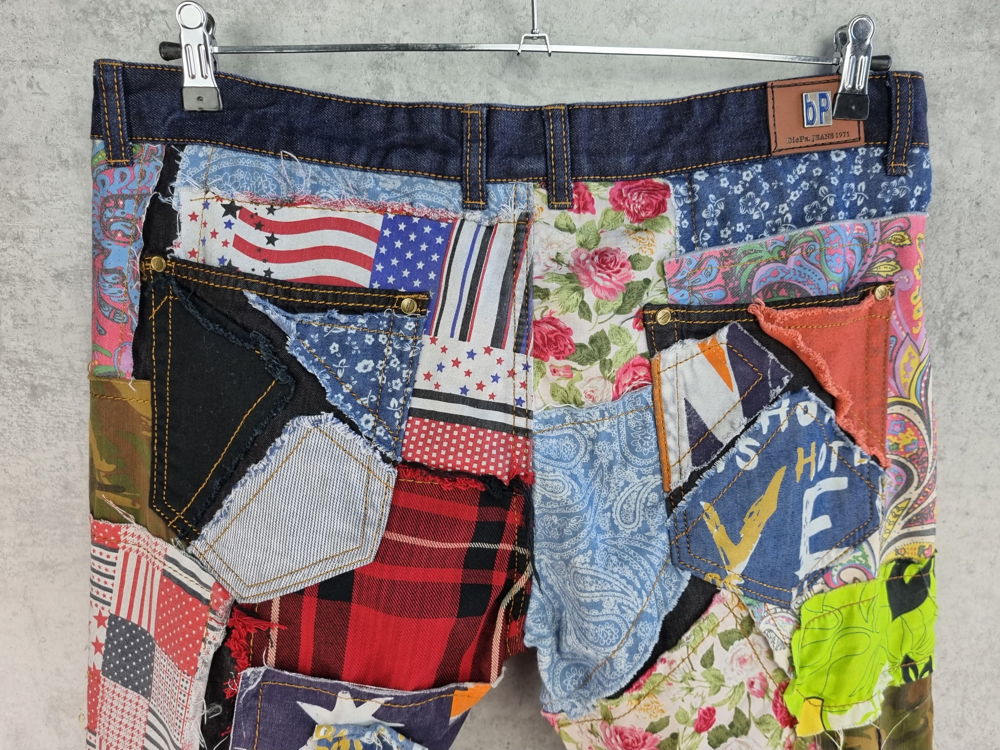 Japanese Brand Rare Biepa Patch Work reconstructed jeans Size US 36 / EU 52 - 10 Thumbnail