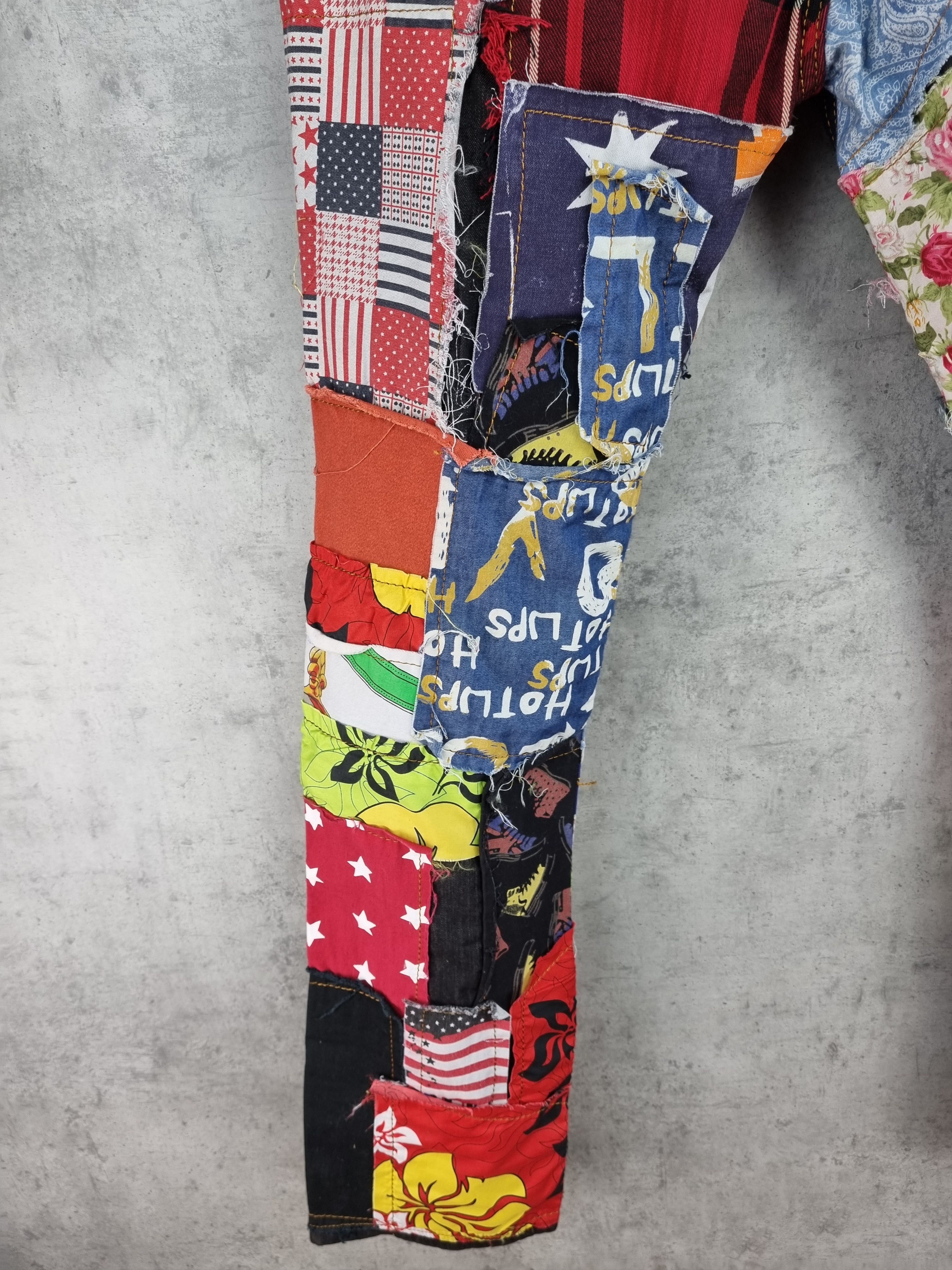 Japanese Brand Rare Biepa Patch Work reconstructed jeans Size US 36 / EU 52 - 6 Thumbnail