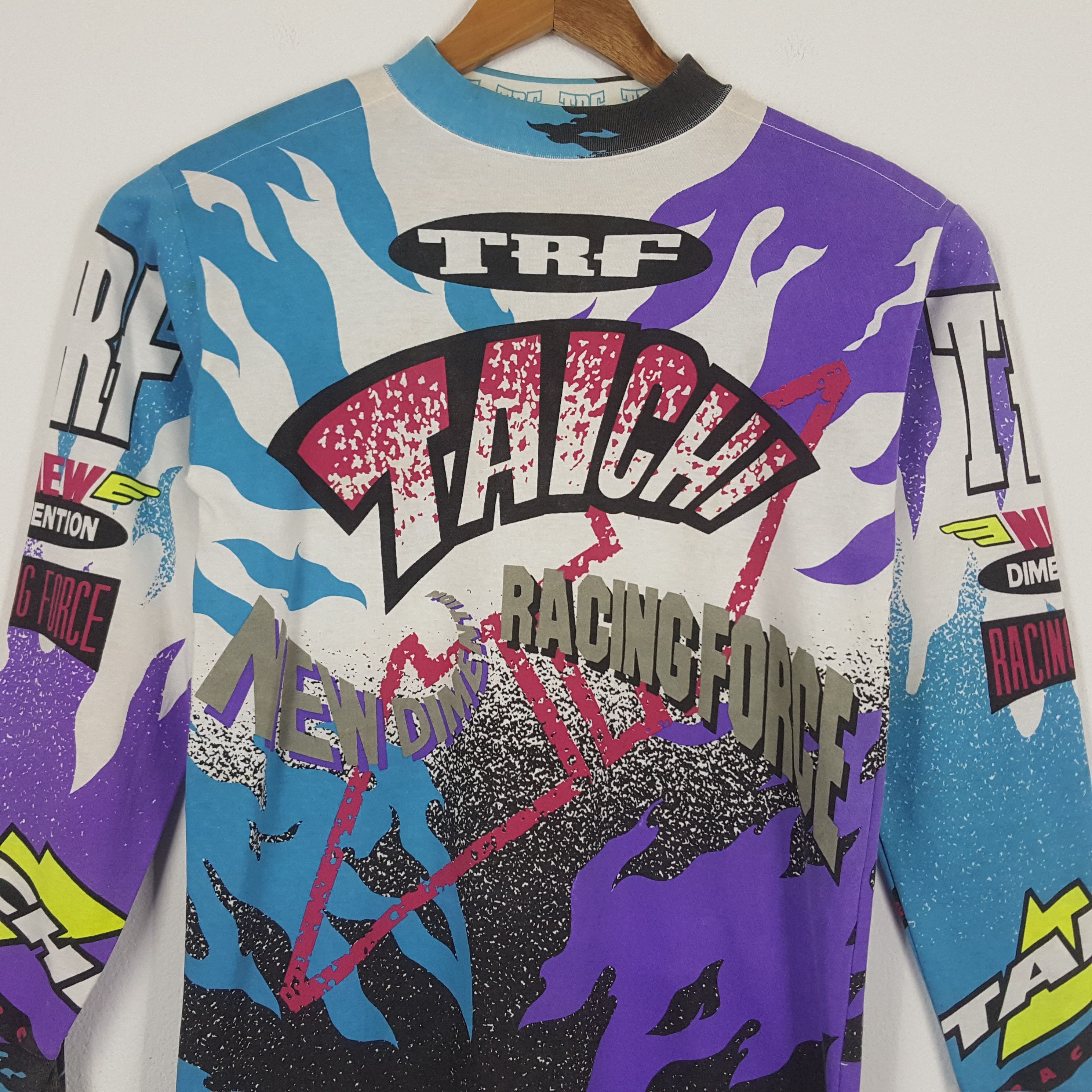 Fox Racing × Vintage Vintage TRF Extreme Sports Fox Racing Long Sleeve Shirt Size US M / EU 48-50 / 2 - 2 Thumbnail