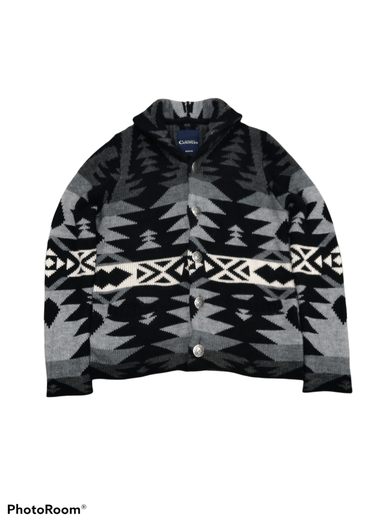 image of Cardigan American Native Knit Rose Bud Couples, Men's (Size Medium)