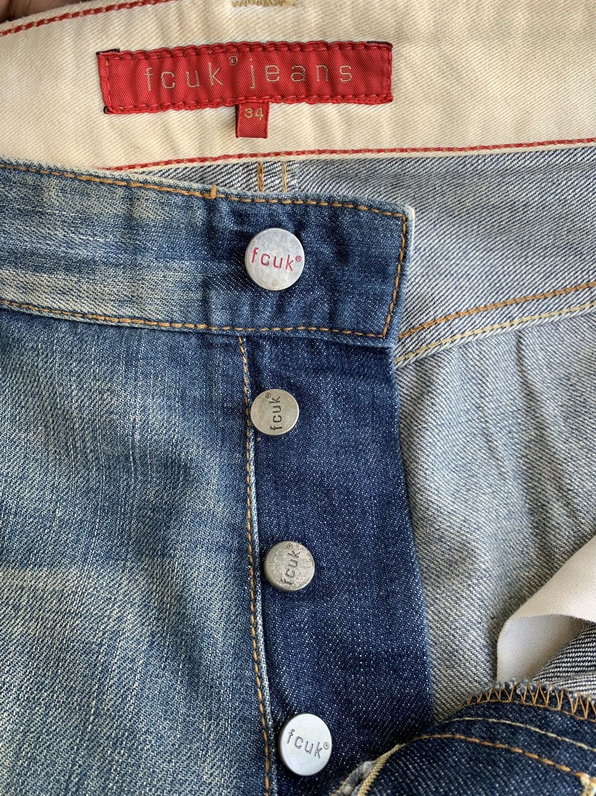 FCUK Vintage Streetwear Fcuk Baggie Side Pocket Baggie jeans Size US 36 / EU 52 - 13 Thumbnail