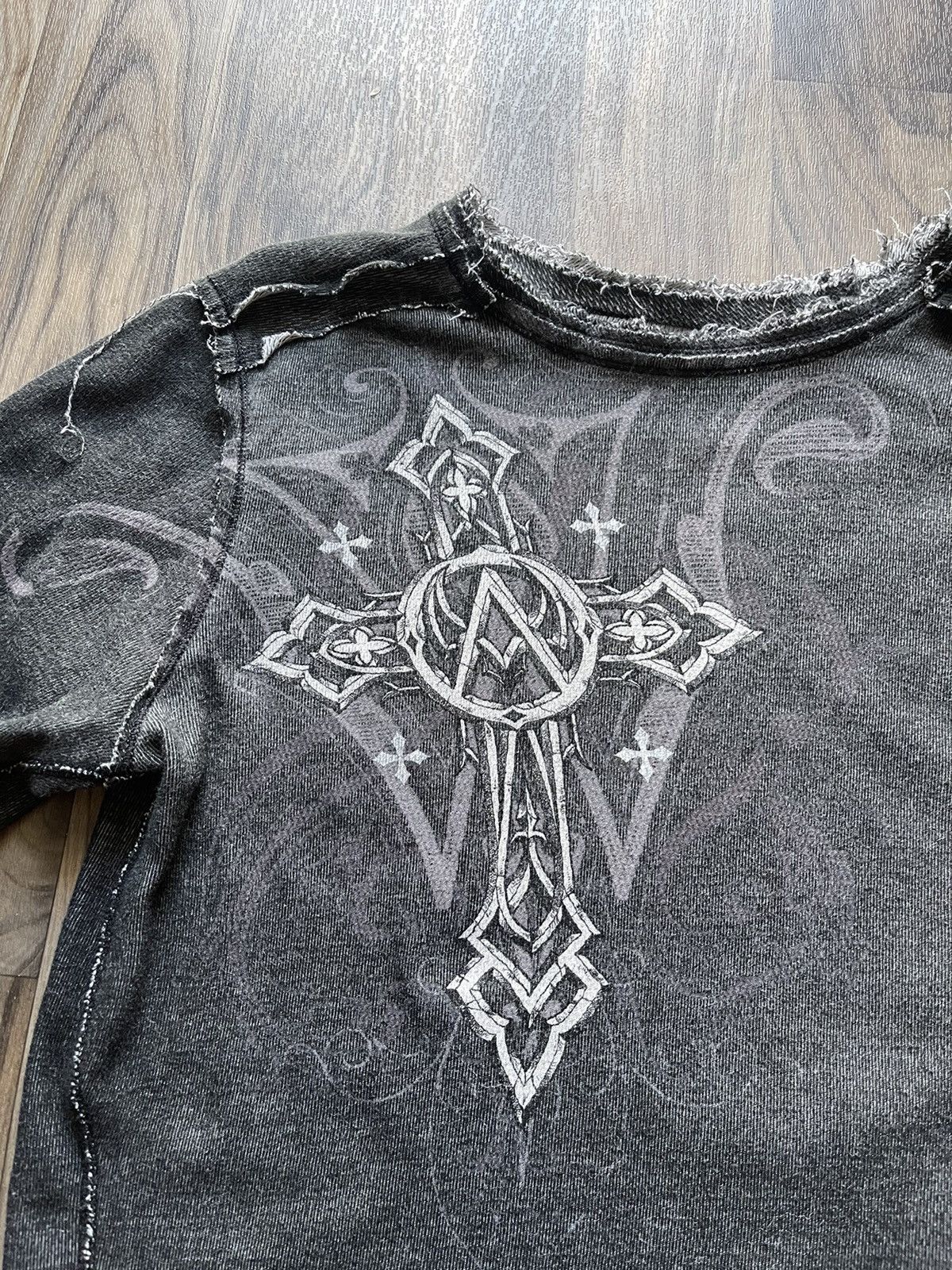 Affliction × Vintage Affliction Reversible Distressed Thermal Long-Sleeve Size US L / EU 52-54 / 3 - 2 Thumbnail