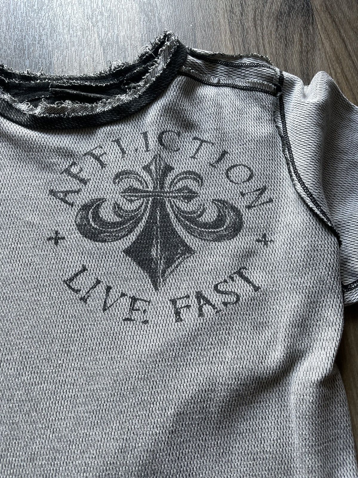 Affliction × Vintage Affliction Reversible Distressed Thermal Long-Sleeve Size US L / EU 52-54 / 3 - 10 Thumbnail