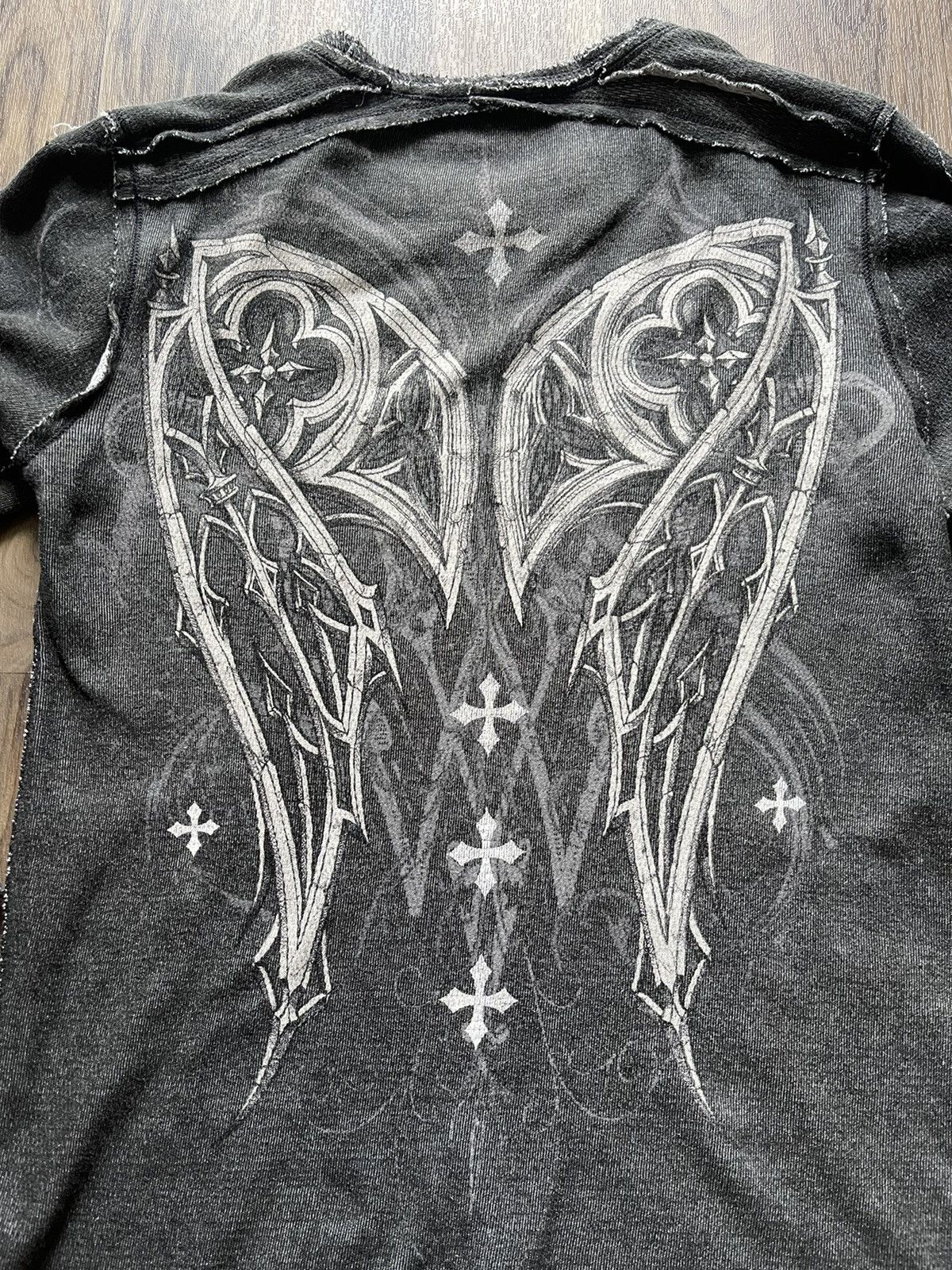 Affliction × Vintage Affliction Reversible Distressed Thermal Long-Sleeve Size US L / EU 52-54 / 3 - 6 Thumbnail