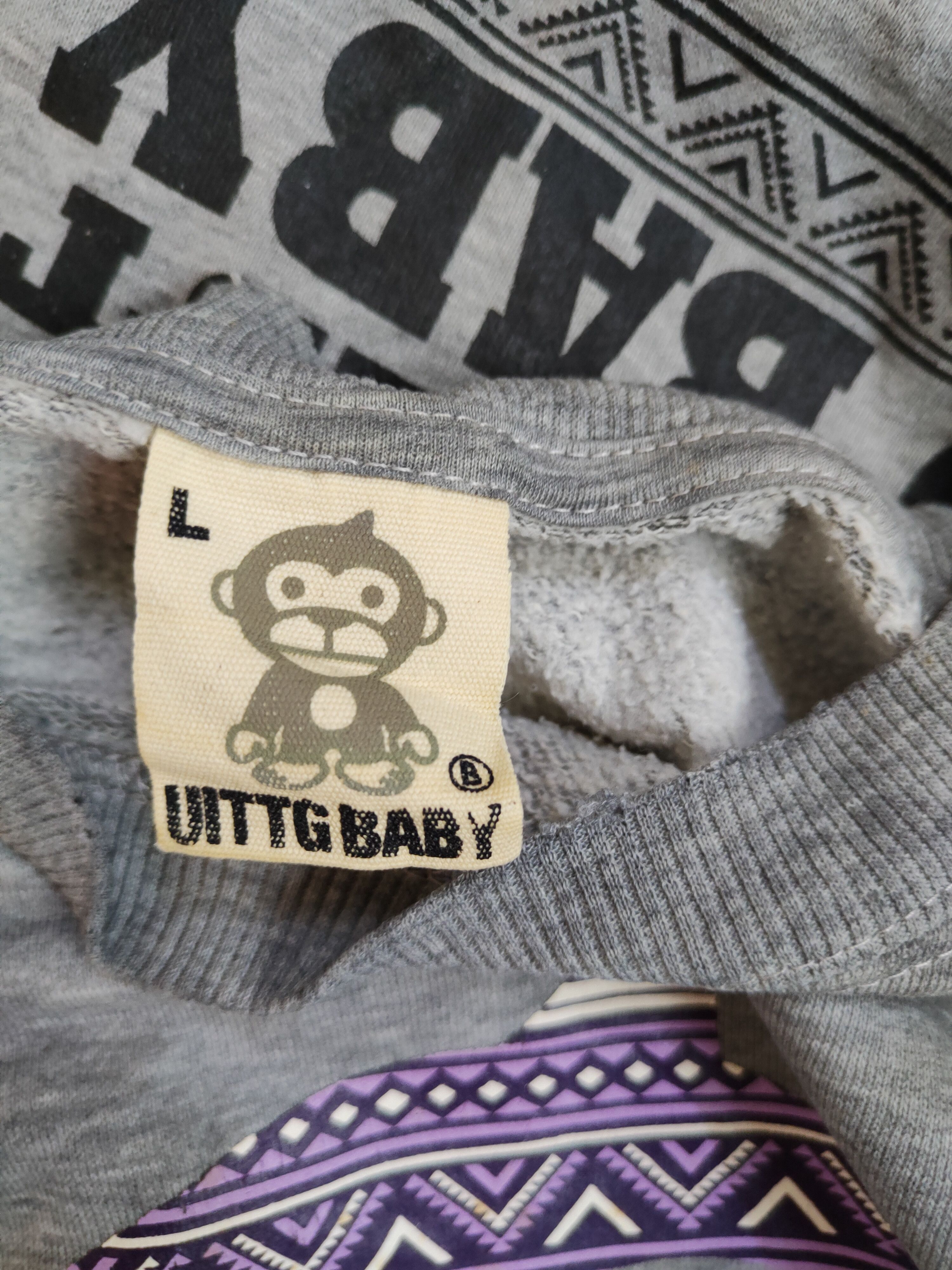 Japanese Brand UITTG Baby Gray Save the Forest distressed Sweatshirt #288B Size L / US 10 / IT 46 - 15 Thumbnail