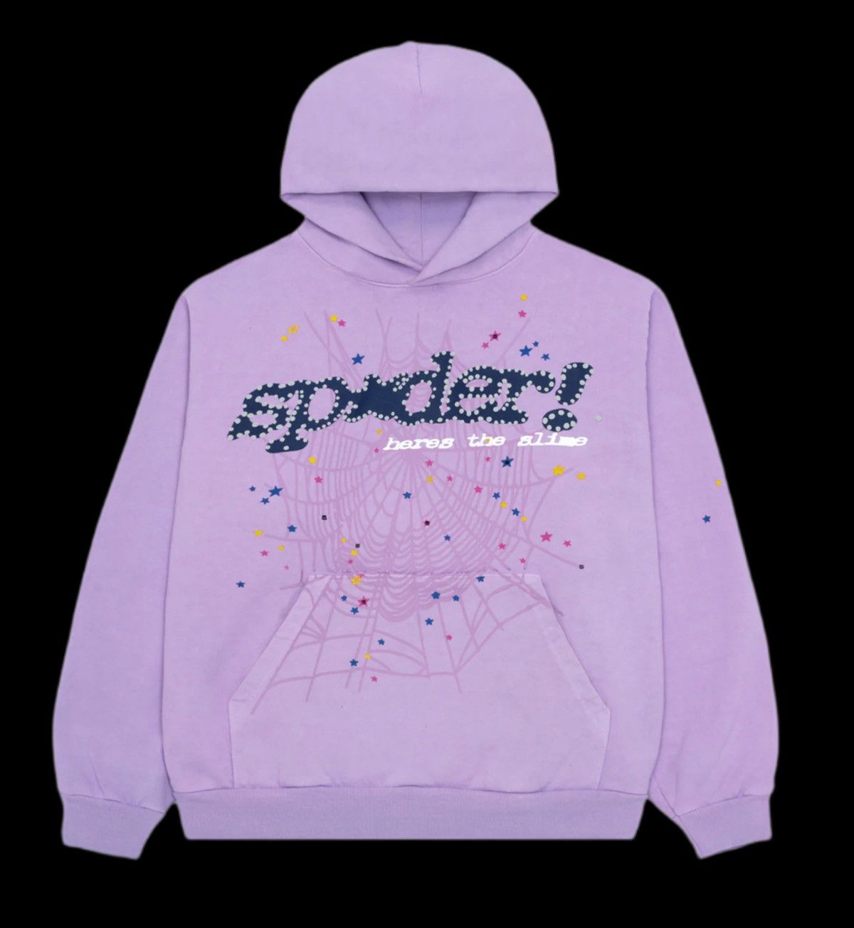 image of Spider Worldwide Açaí Sp5Der Hoodie Lavender Web Punk Puff, Men's (Size XL)