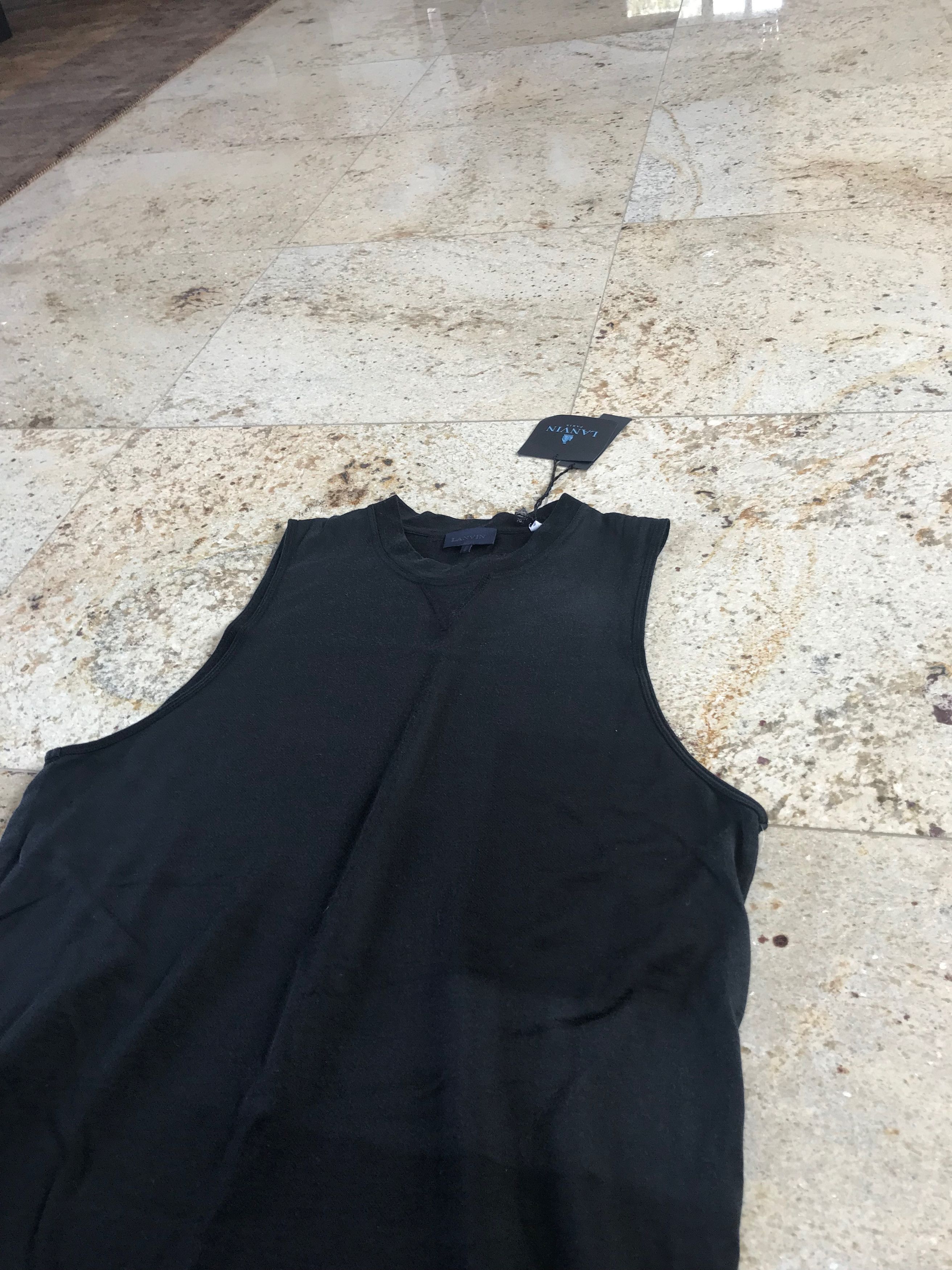 Lanvin Fluid Washed Jersey Tank in Black Size US S / EU 44-46 / 1 - 9 Thumbnail